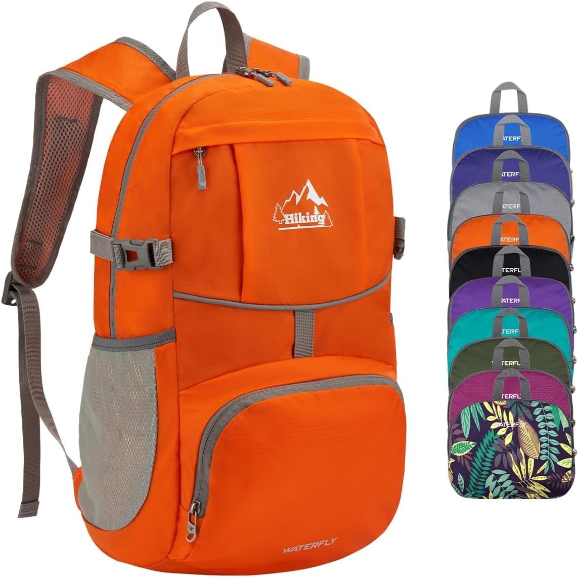Lightweight Hiking Daypack - 25L Packable Backpack with Organizational Pockets