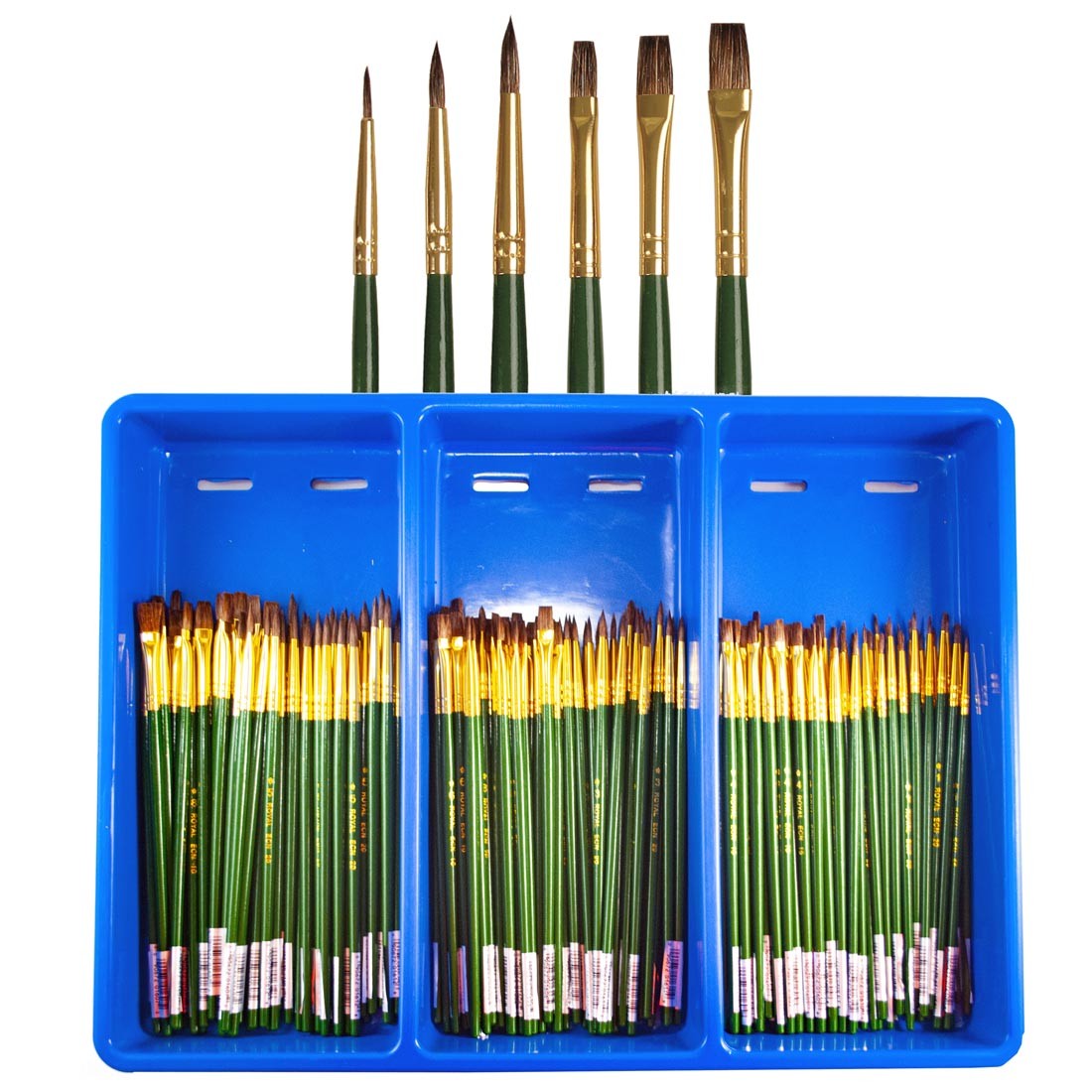 Royal & Langnickel Economy Natural Hair Round and Flat Brush Assortment 2