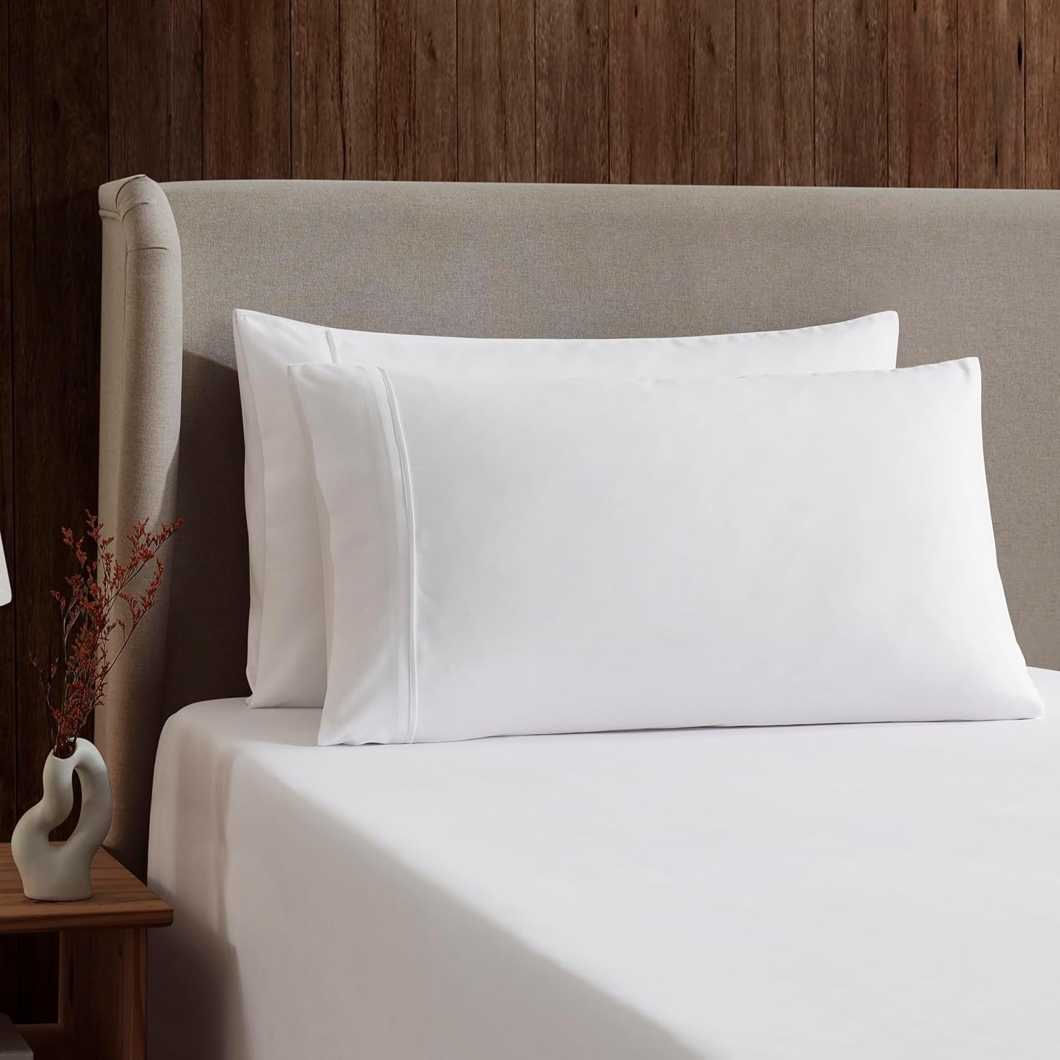 King Size Sheet Set - Luxury 1800 Super Soft Microfibre King Size Sheet, White