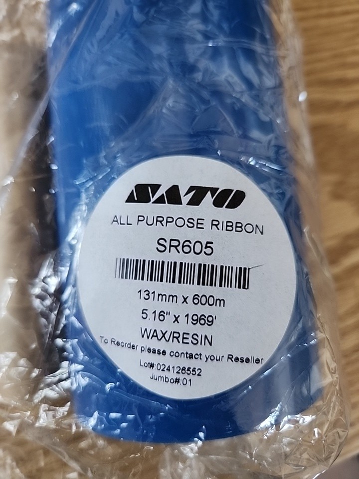 5.16" x 1969' SATO T113I Wax/Resin Ribbon - SWR10-S-131600