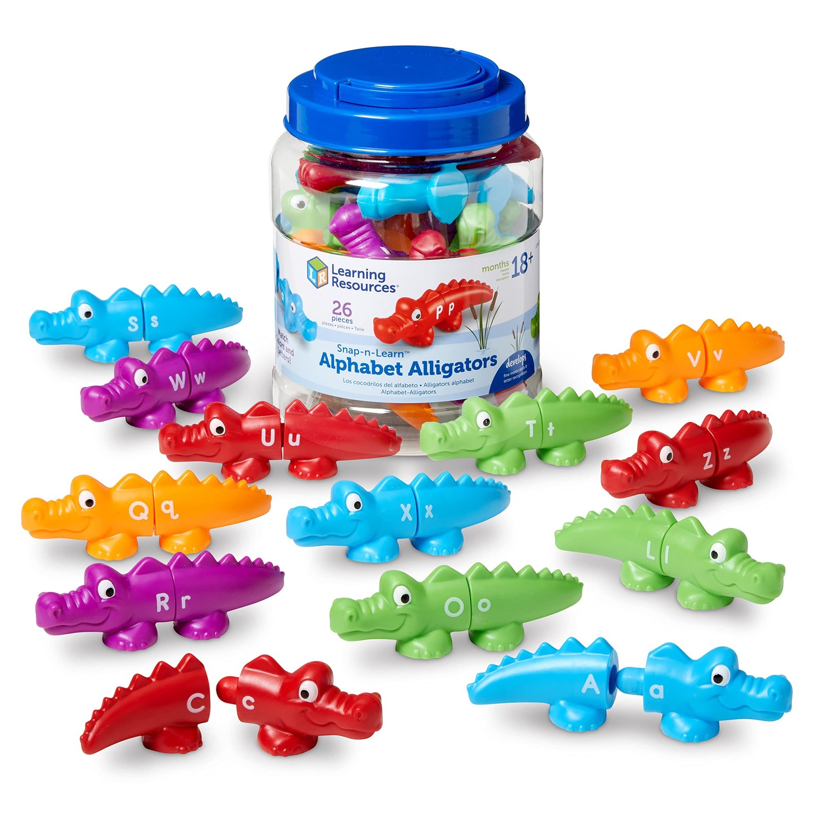 Learning Resources Snap-n-Learn Alphabet Alligators LER6704 Toddler Preschool