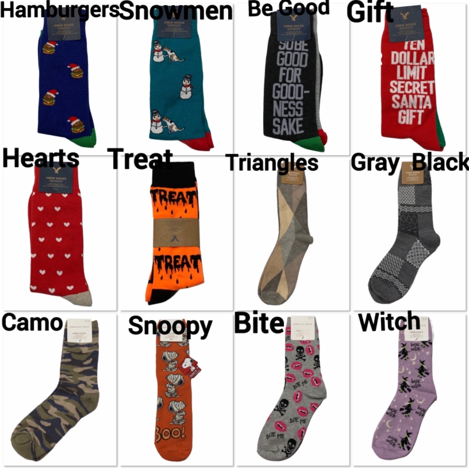 NWT AMERICAN EAGLE Crew Boot Sweat Slipper Socks Unisex
