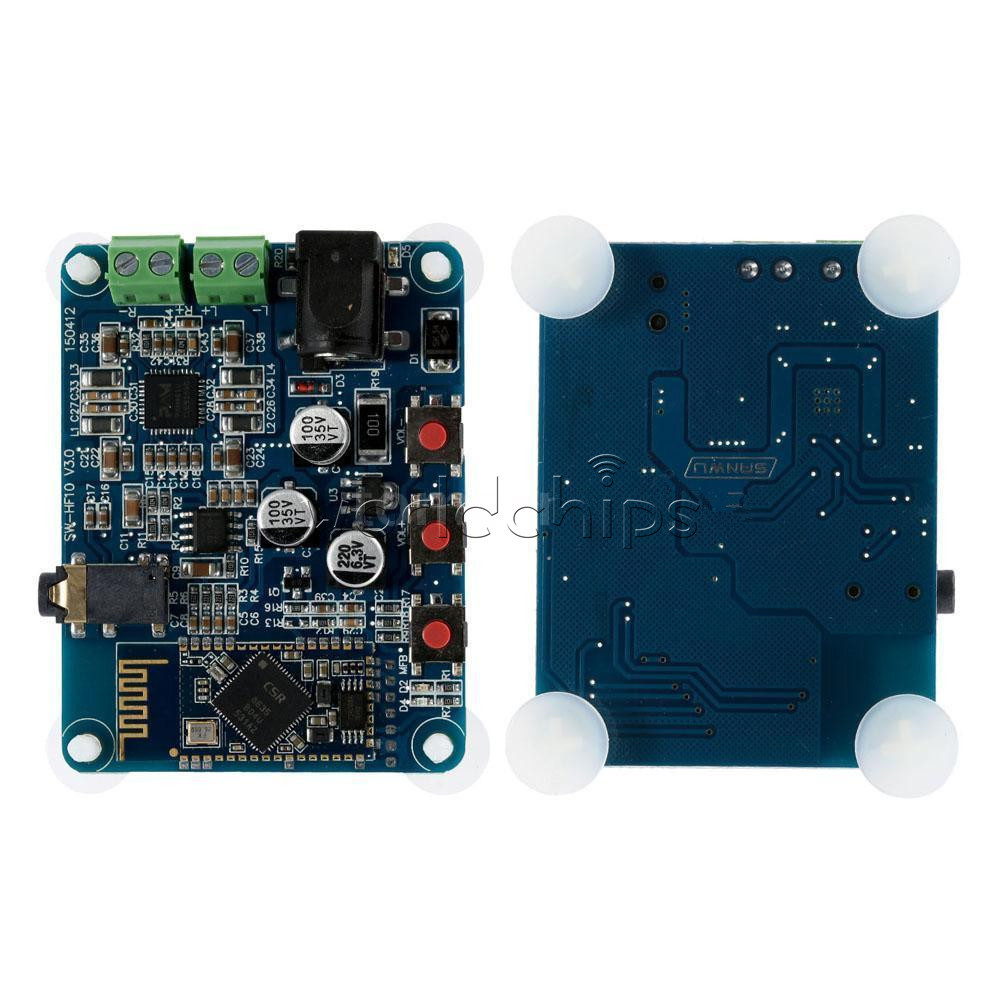 2X10W DC 12V Bluetooth 4.0 PAM8610 Audio Receiver Stereo Amplifier Board 10W+10W