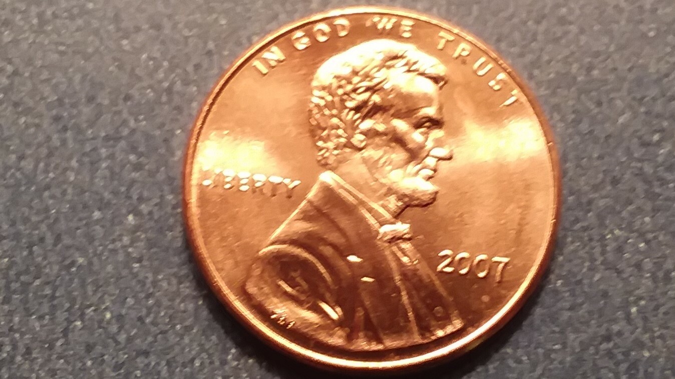 2007-P Brilliant Uncirculated Lincoln Cent.  Ships Free.  BU condition.
