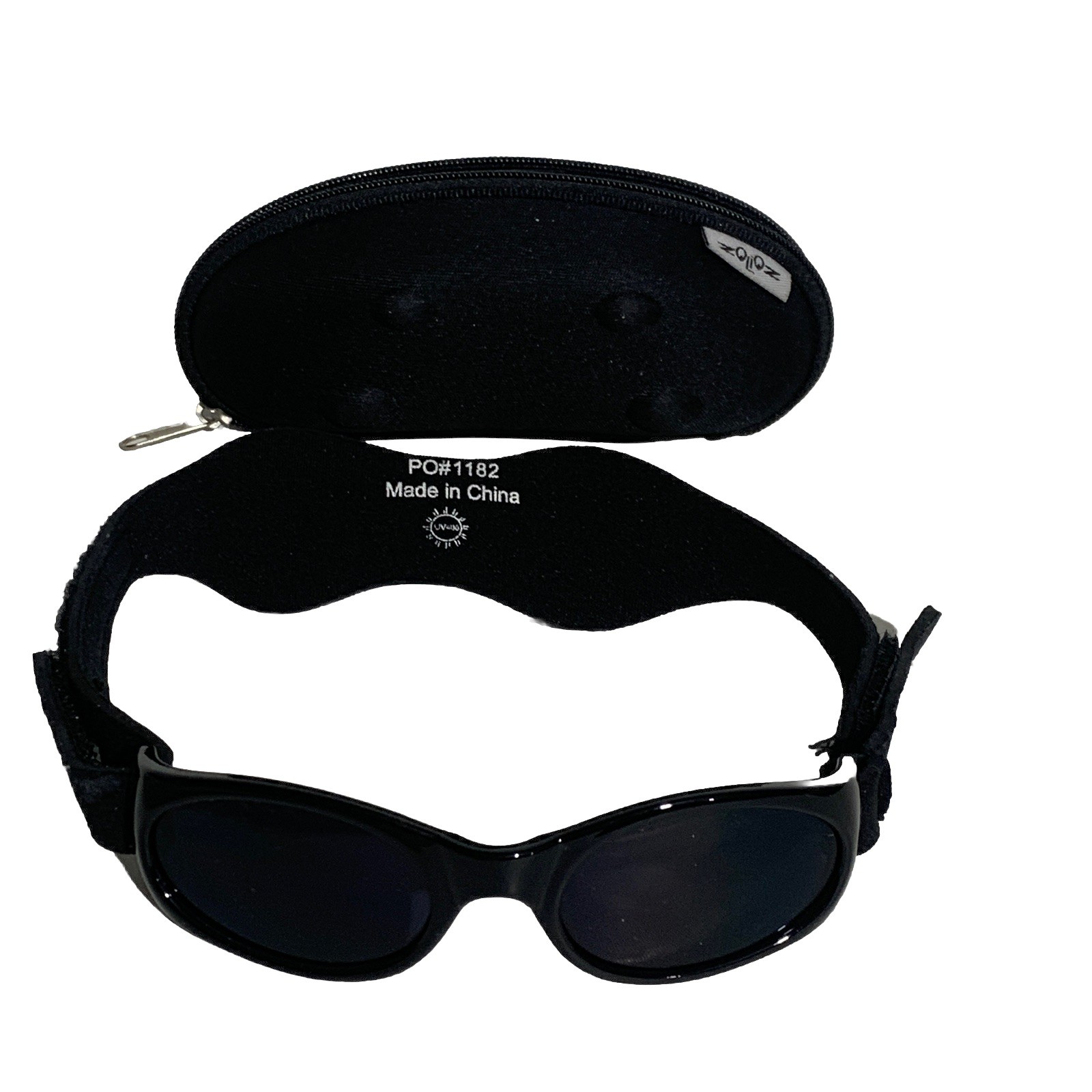 Zolioz Infant Band Flex Fit Sunglasses in Black with Case