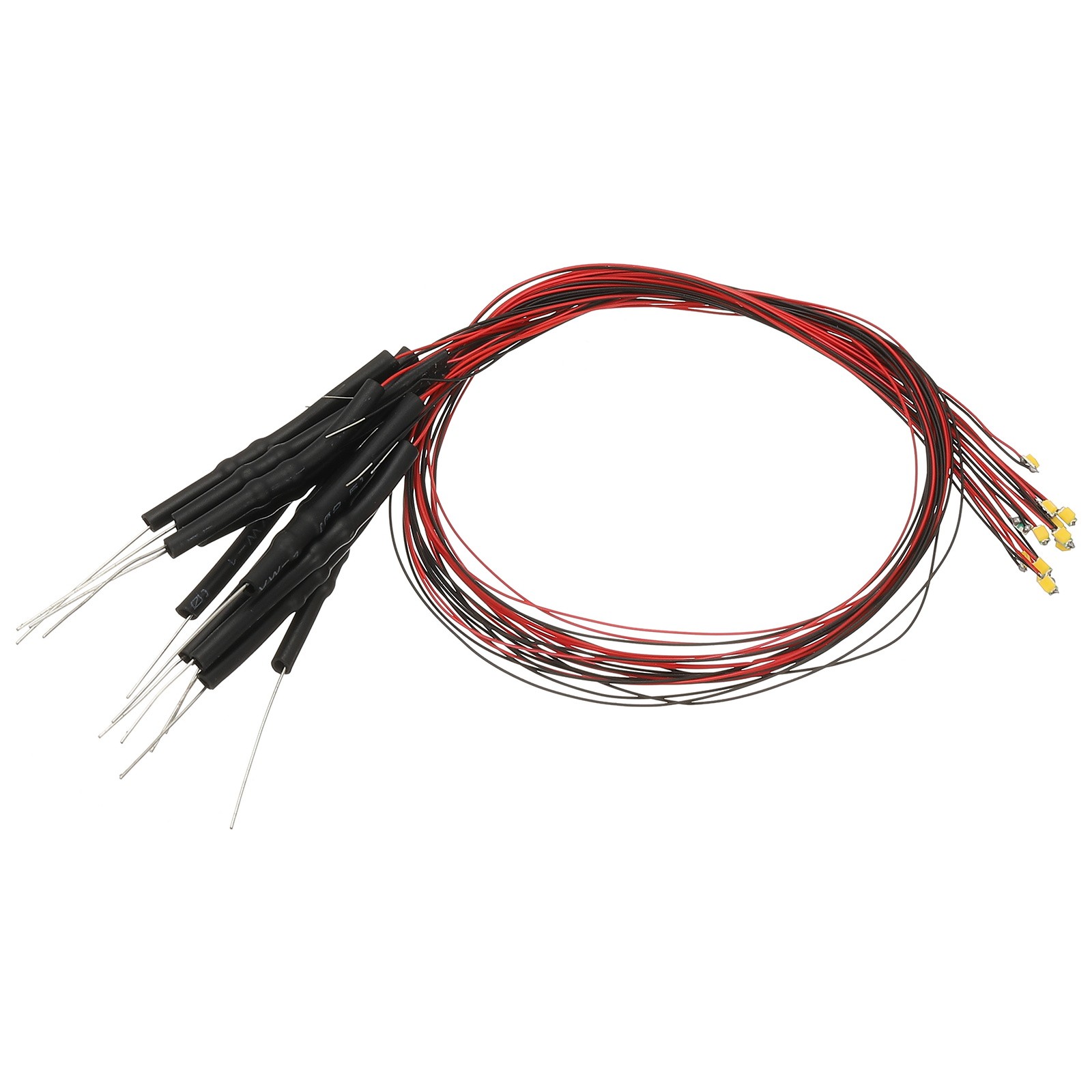 0805 Pre-Wired Micro LED, 12 Pcs 9-12V Emitting Diodes for Model, Warm White