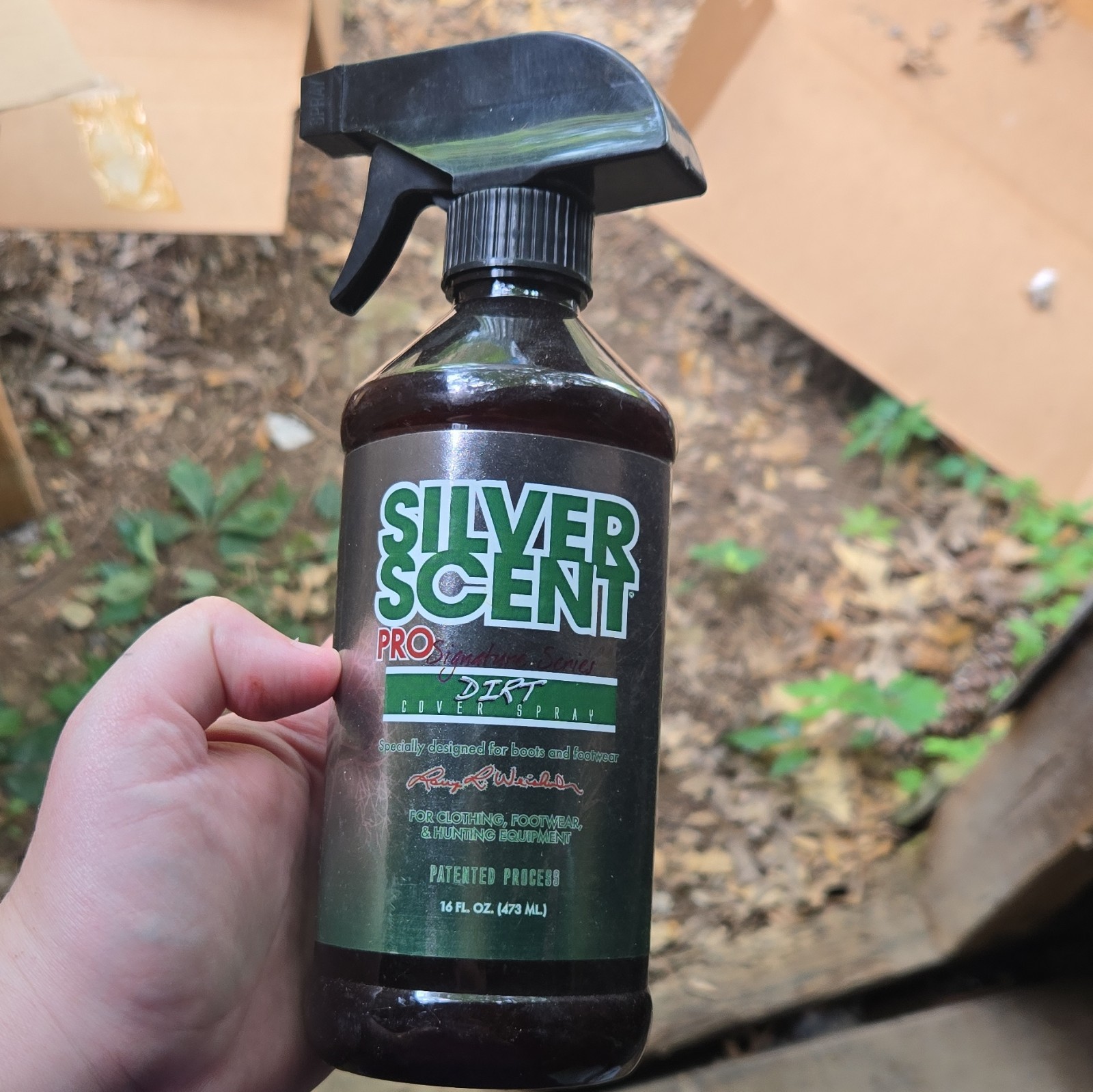 Silver Scent Pro Dirt Cover Scent Control Spray Non-Staining 16 fl oz
