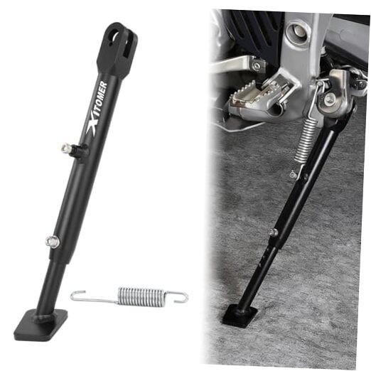 0-4'' Adjustable Kickstand Fit for CRF300L CRF250L Rally CRFL300LS Black