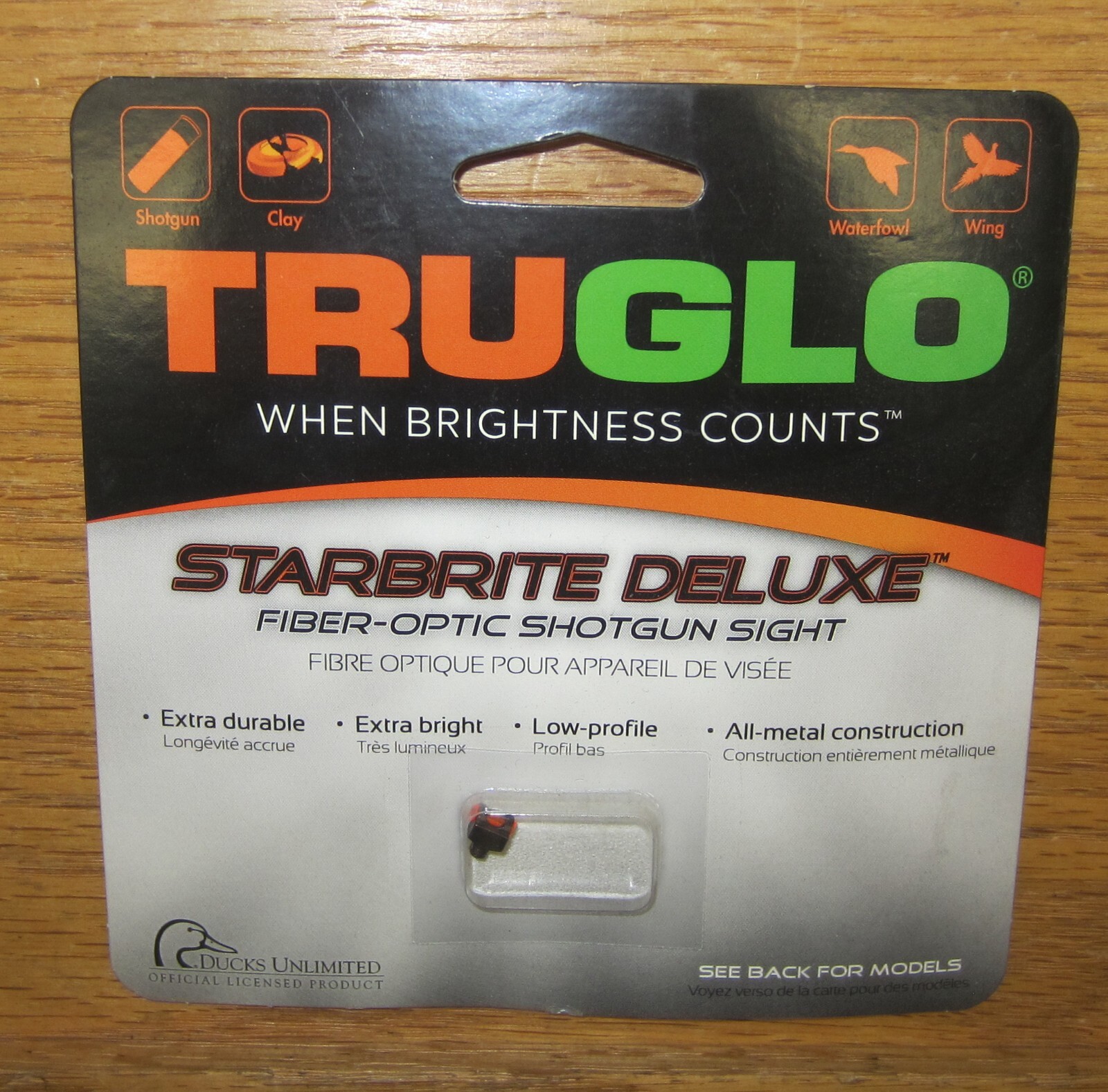 Truglo Starbrite Deluxe Fiber Optic Shotgun Sight Red