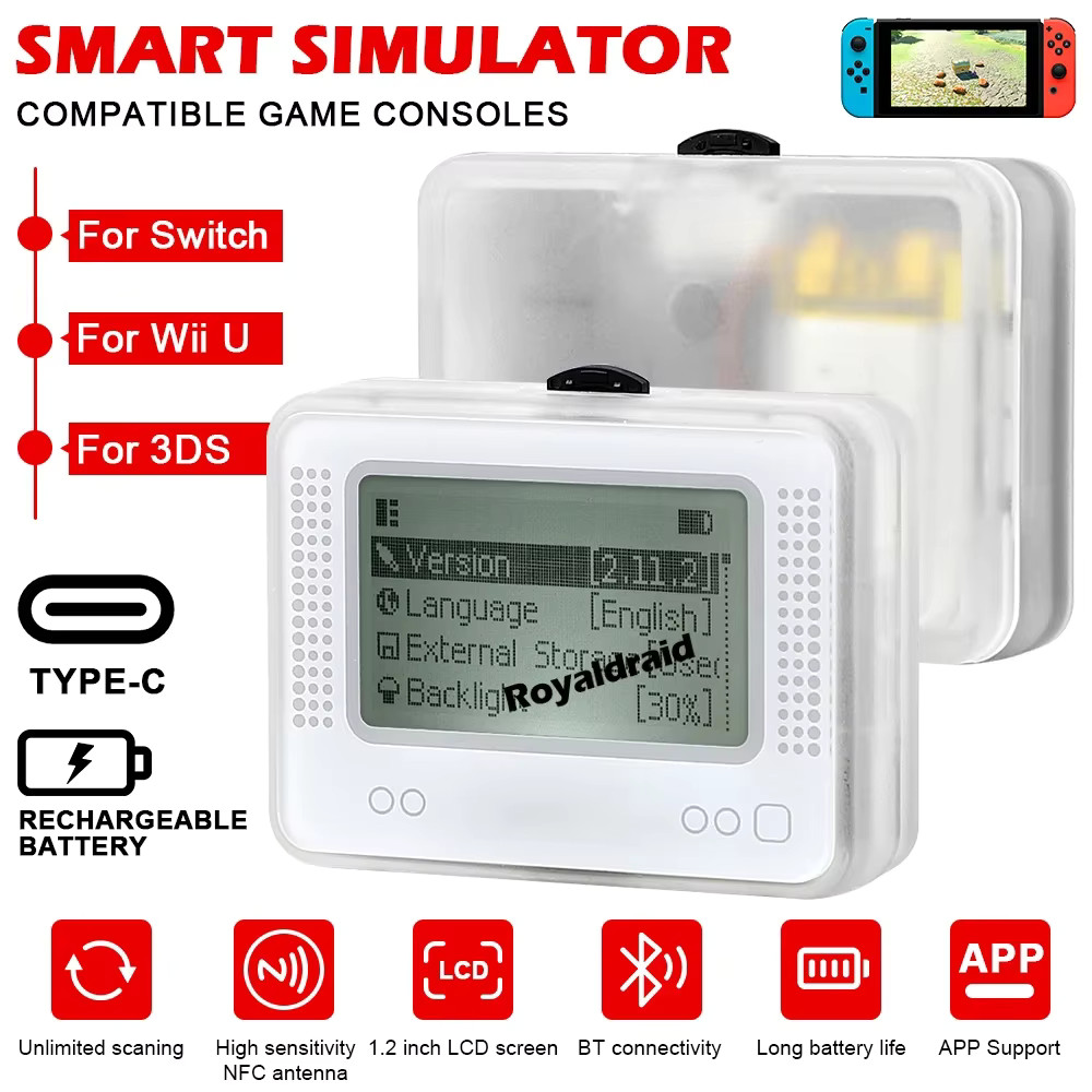 For Amiibo Emulator Bluetooth-Compatible Emulator for Nintendo Switch 3DS Wii U
