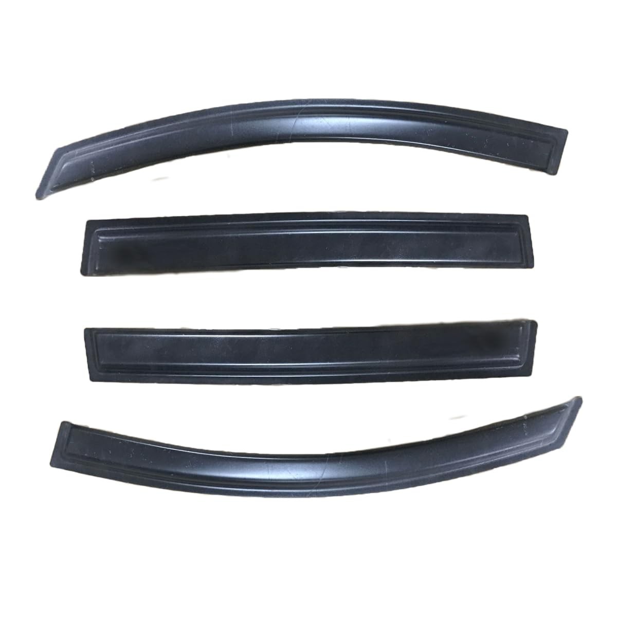 4pcs Window Deflectors Outside Mount Dark Smoke for Toyota Highlander 08-13 112-