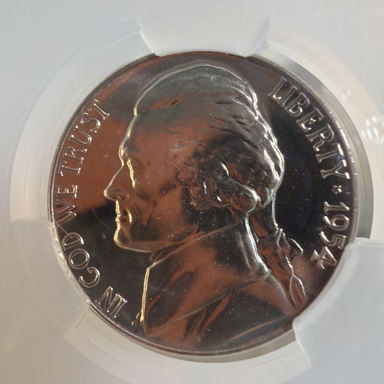 1954 Proof Set CAC Pr 64, 66, 66, 66, 63 Red
