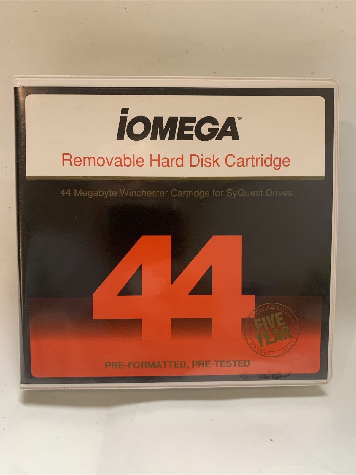 Iomega 44MB 5.25" Removable Hard Disk Cartridge