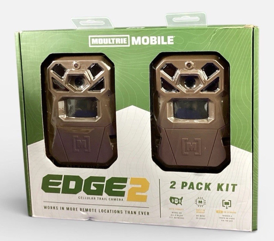 Moultrie Mobile MMC-14124 EDGE 2 Cellular Trail Camera 2-Pack NEW