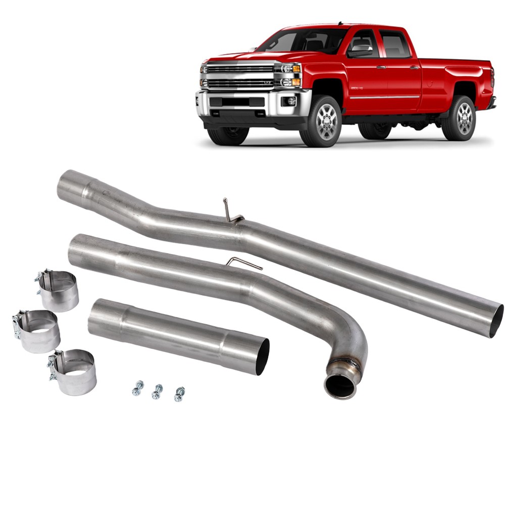 4" Turbo Diesel Exhaust Pipe for 2011-2015 Silverado Sierra 2500/3500HD LML 6.6L