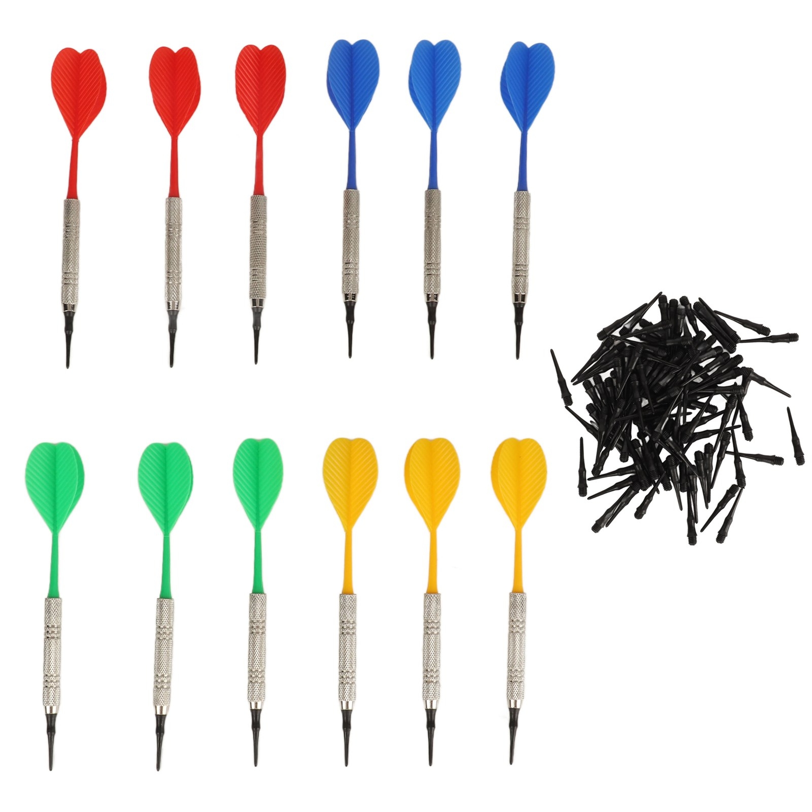 Plastic Soft Tip Darts For Electronic Dartboard Throwing Beginner MU