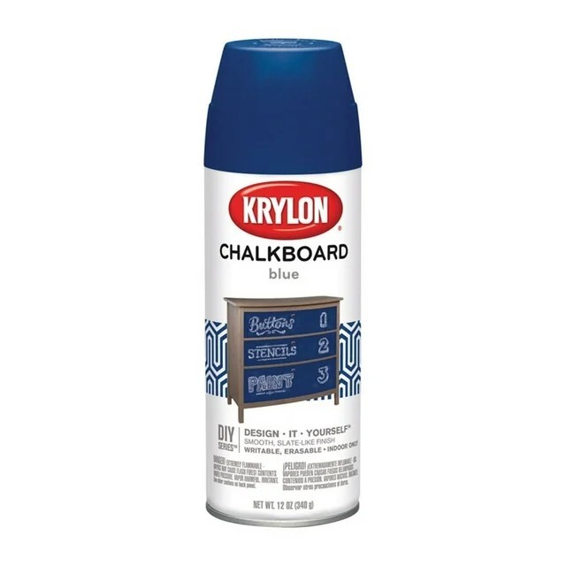 Krylon, Black I00807 Chalkboard Aerosol Spray Paint, 12-Ounce