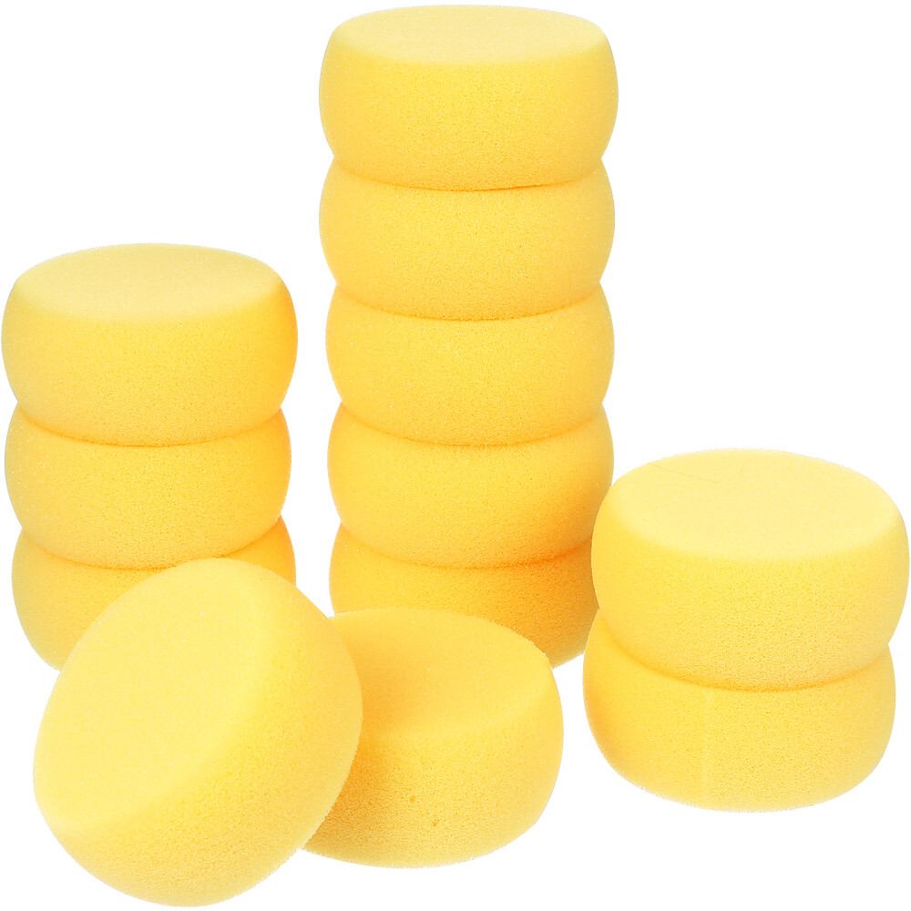 12pc Watercolor Artist Sponges for Painting Crafts Pottery Sponge Round Bath
