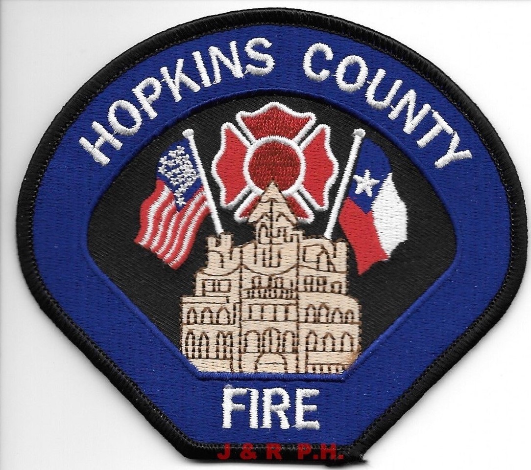 Hopkins County  Fire, Texas  (4.5" x 4" size)  fire patch