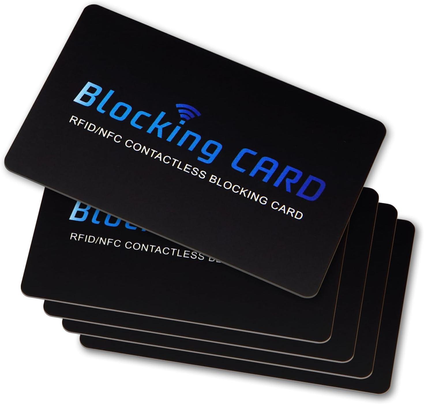 5 Pack RFID Blocking Card, Slim Anti-Theft NFC Protector for Credit Cards & IDs