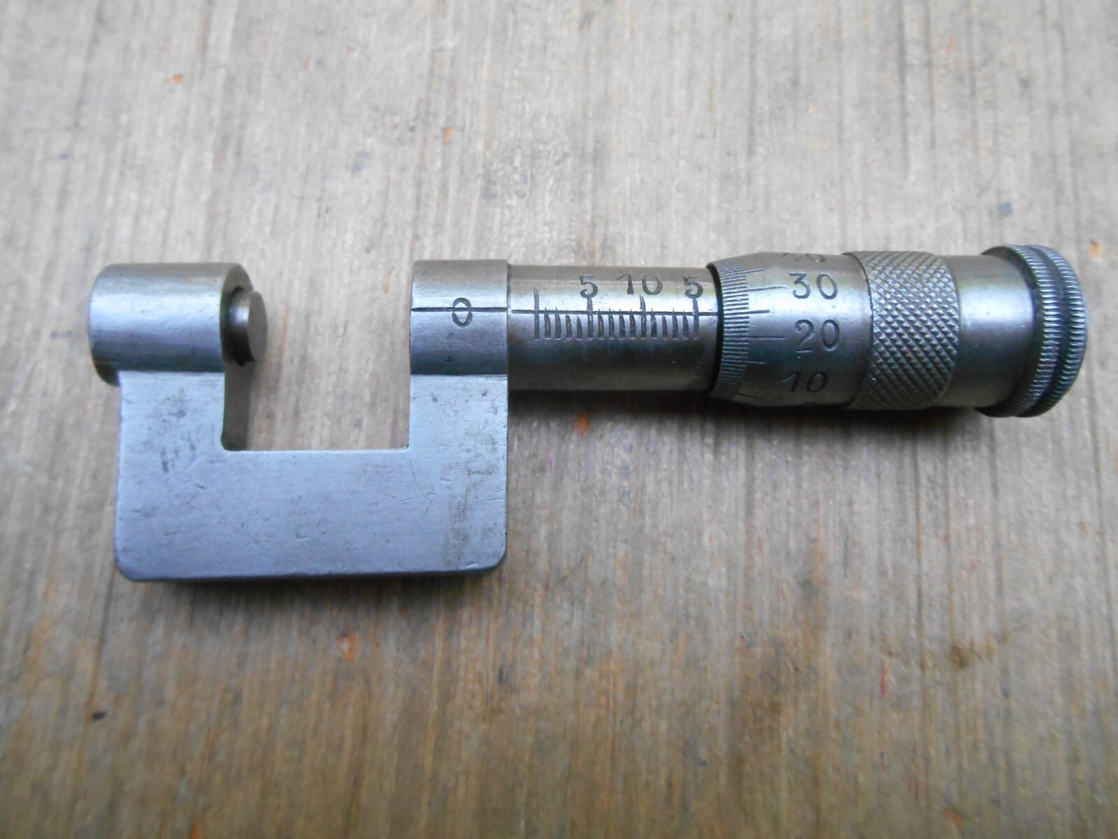 ANTIQUE METRIC MICROMETER , 0-15 MM , UNMARKED