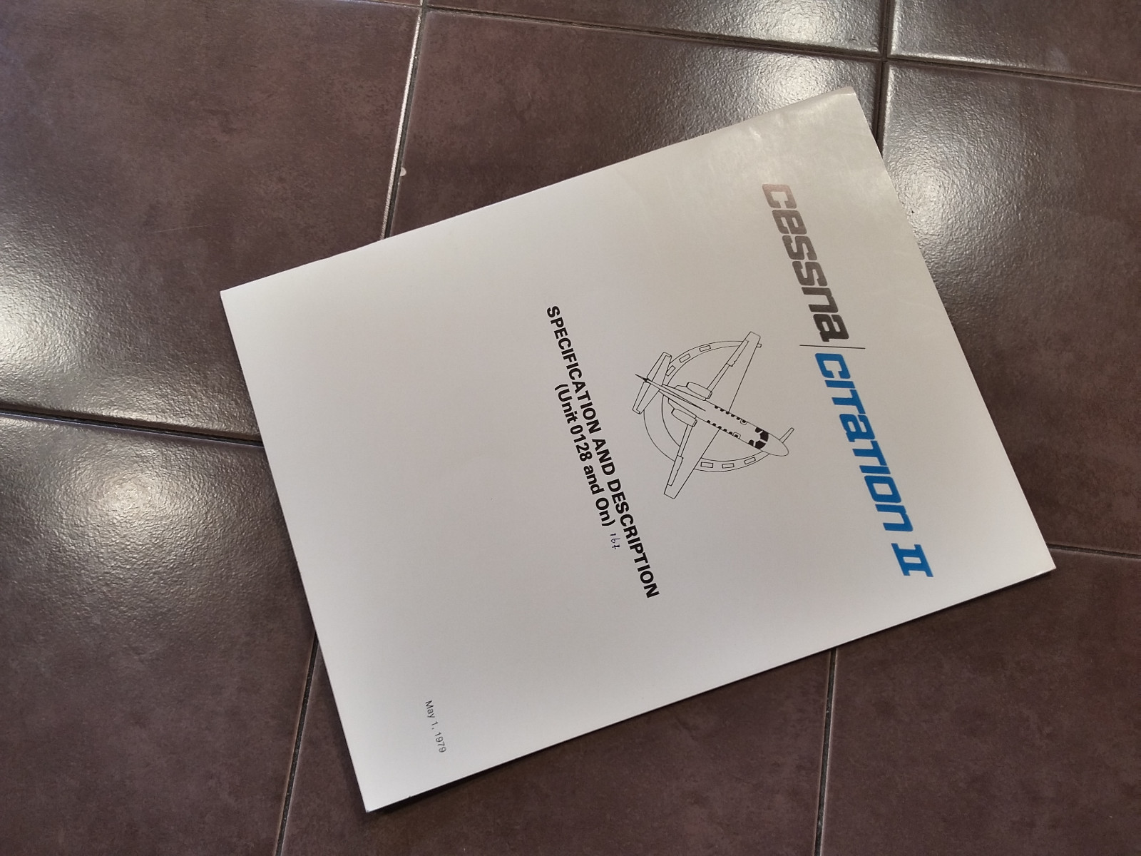 Cessna Citation II, 550/551, sn 0128-0161 Specification & Description Booklet