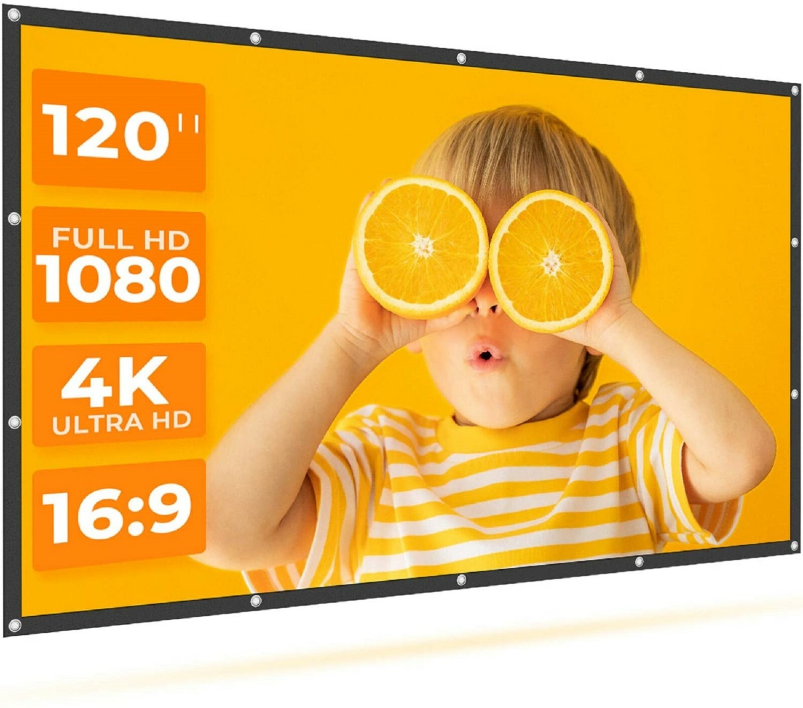Pantalla Para Proyector 120 Pulgadas 16:9 Plegable Teatro Cine En Casa