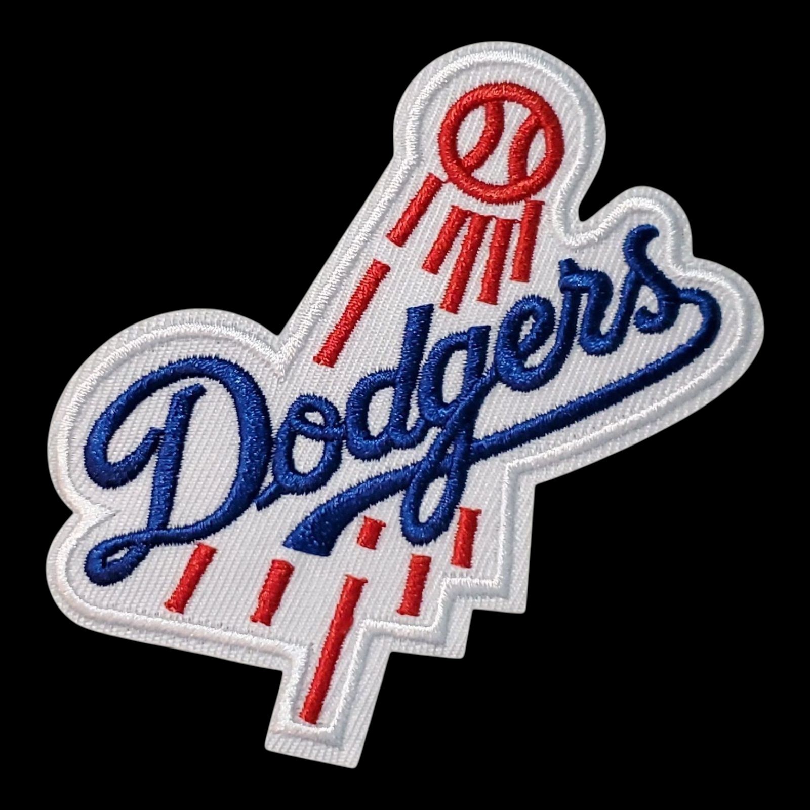 Vintage LA Dodgers Patch. Embroidered. Iron On Backing. 3.5"x3.5"