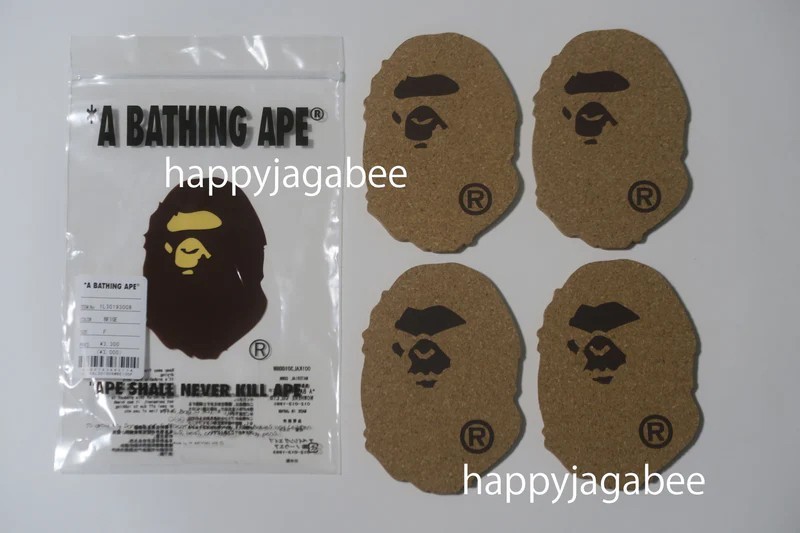 A BATHNIG APE Men's Goods APE HEAD CORK COASTER 1M20193001