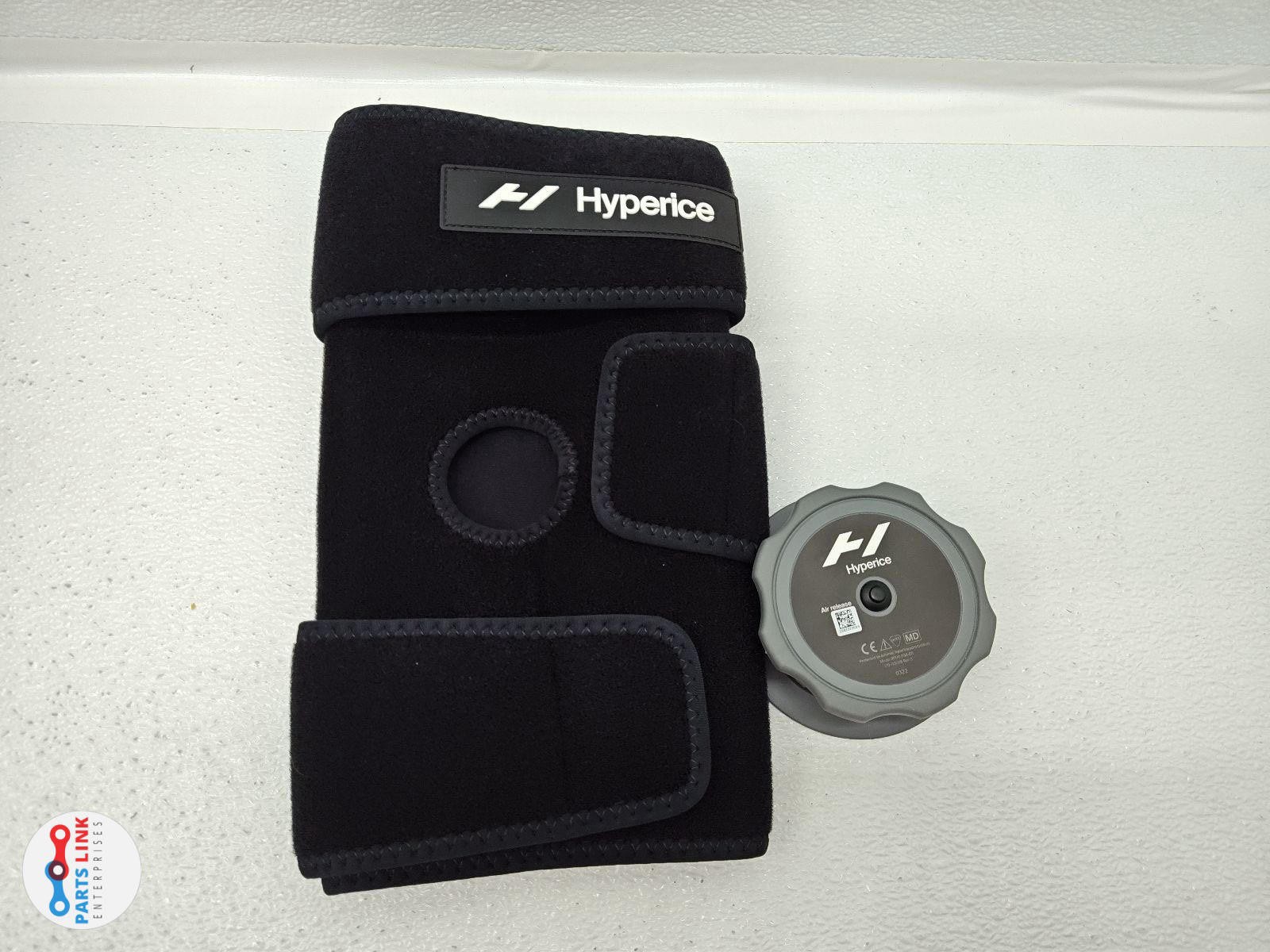 Hyperice Knee Ice Compression Wrap Therapy Device Gray/Black  ICE PACK IS TORN