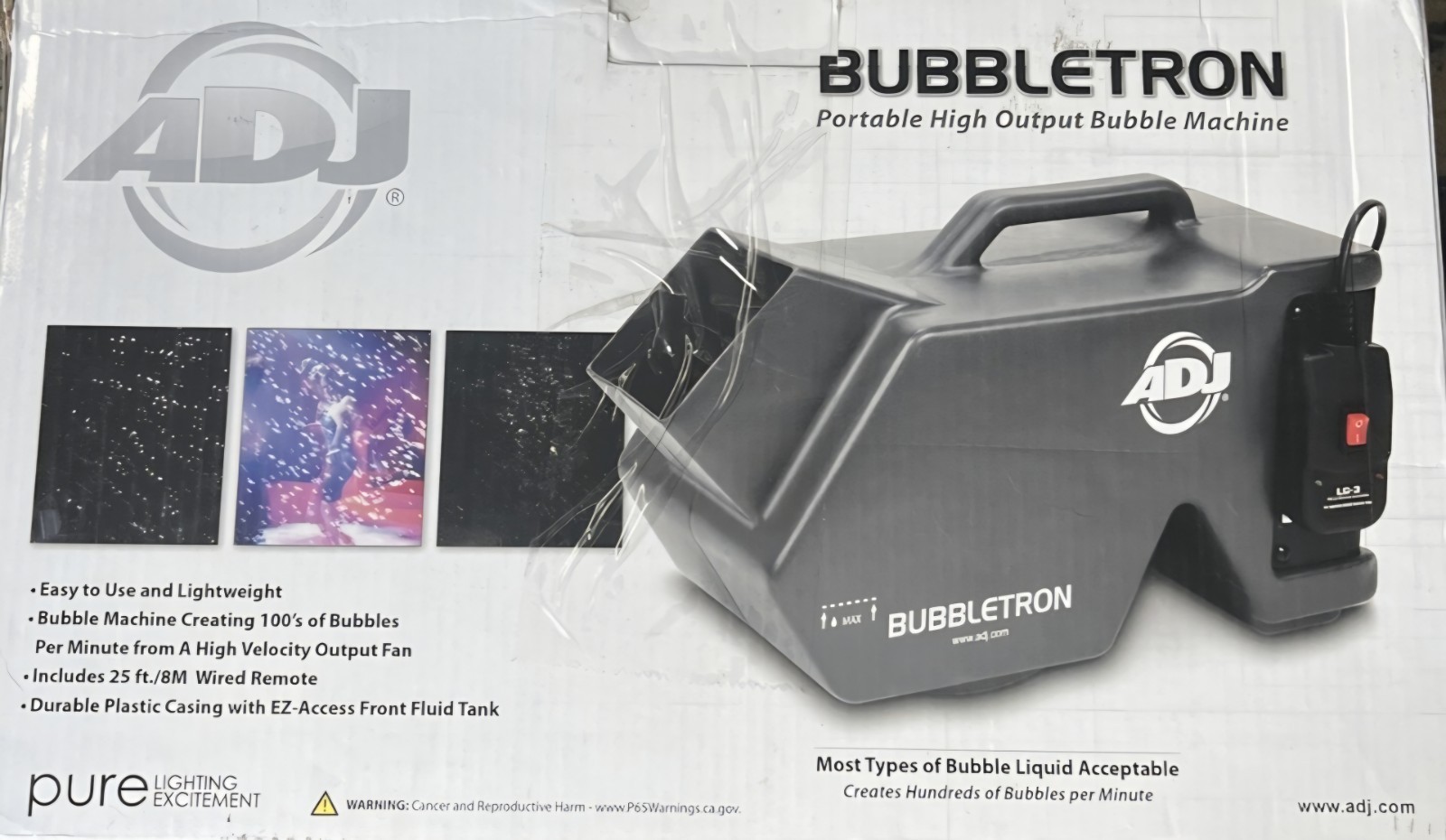 American BUB773 DJ Bubble Machine - Black