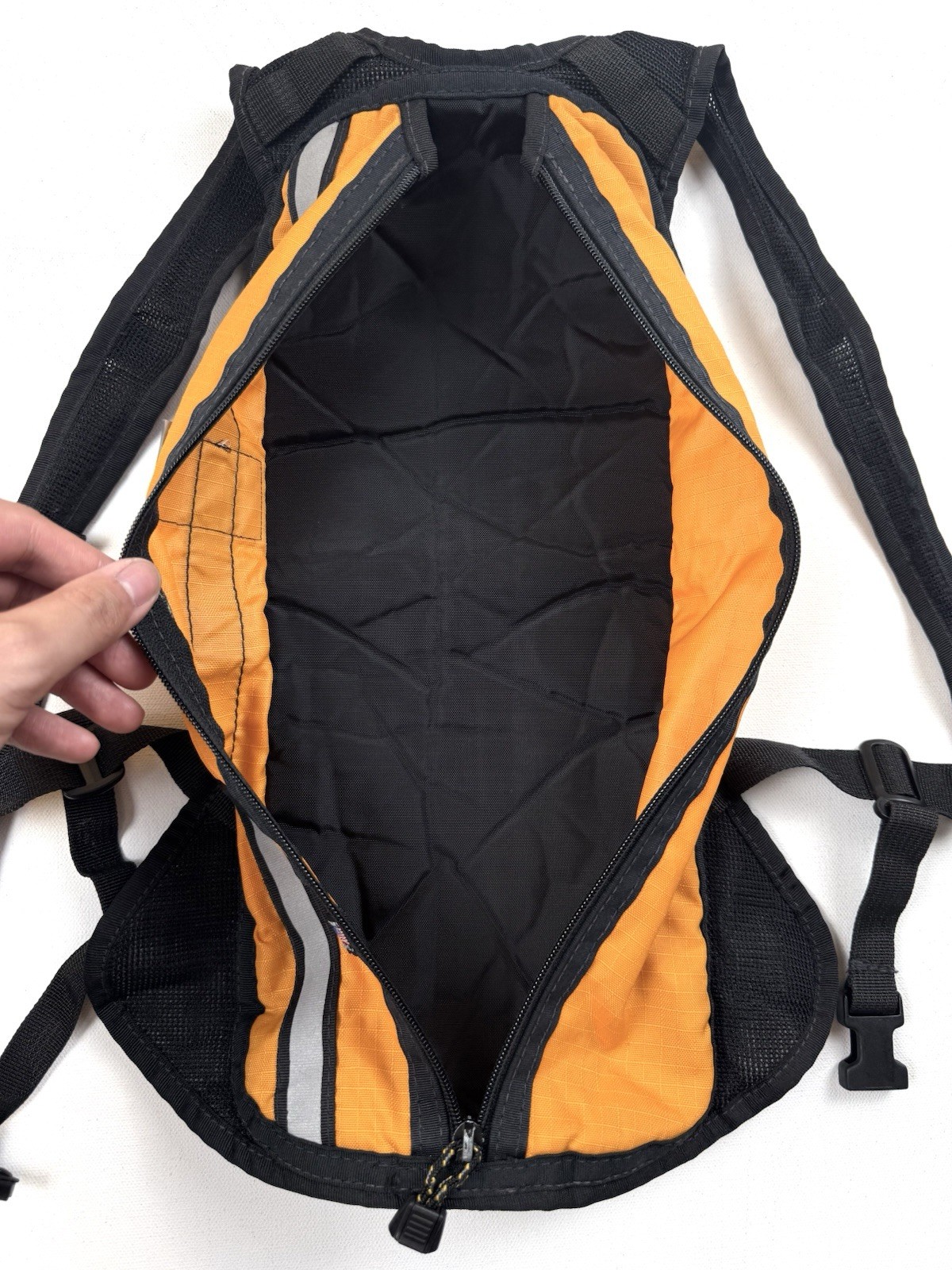 Vintage Cannondale Orange Hydration Backpack Ripstop Made In USA (READ)