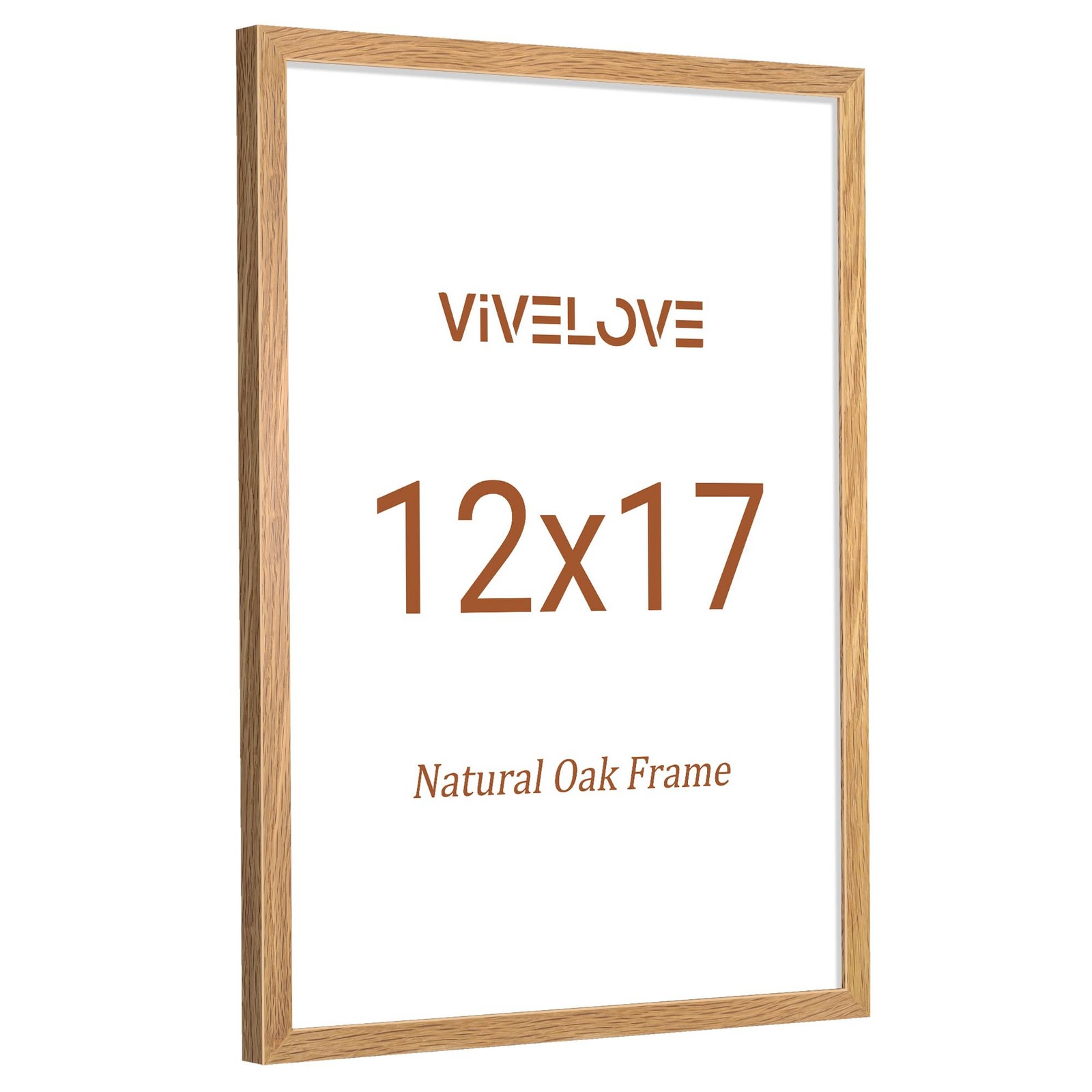 Vivelove 12x17 Picture Frame, High-End Natural Oak 12 x 17 Wooden Frame with Tem