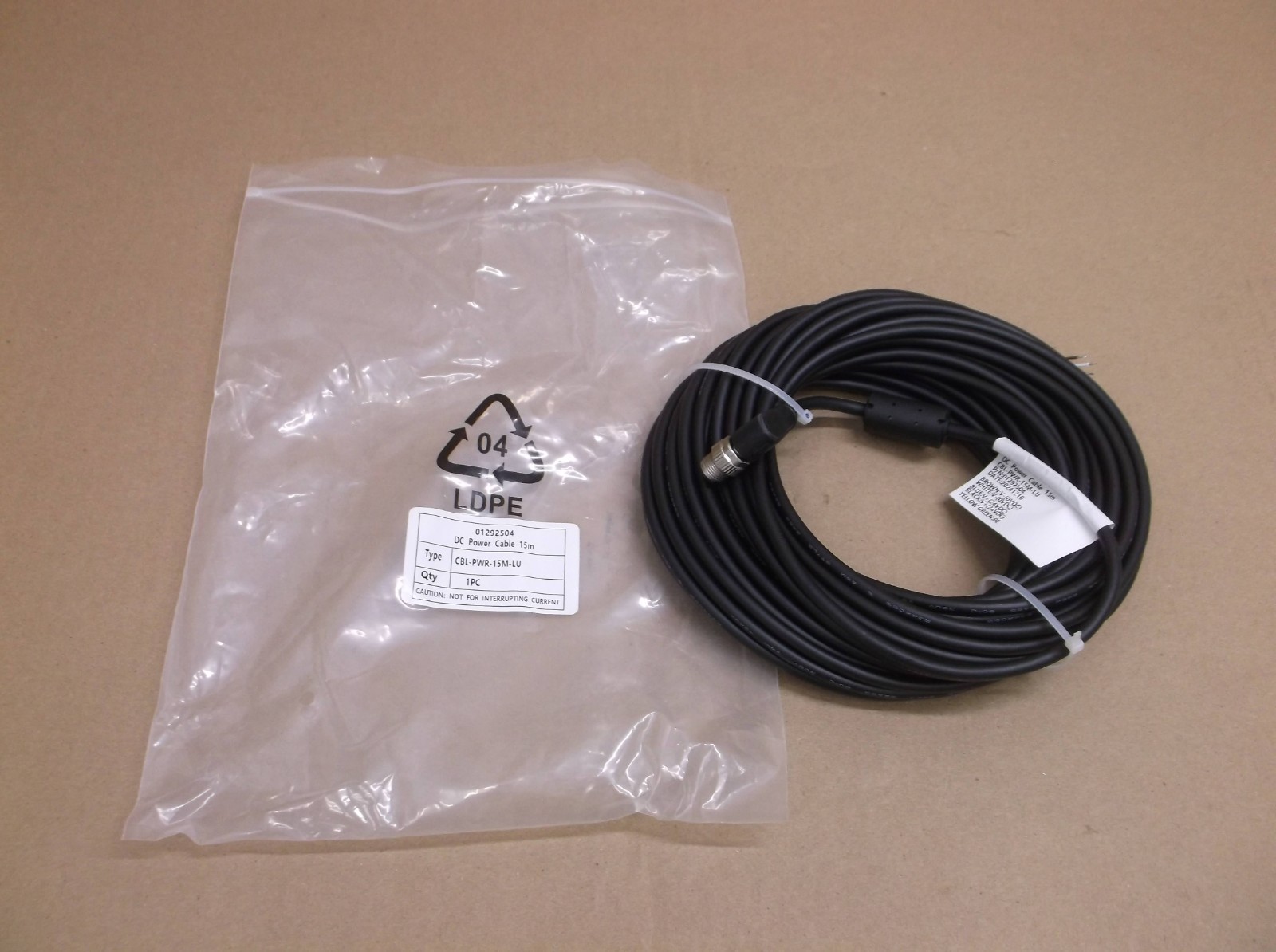 CBL-PWR-15M-LU Mech-Mind Robotics NEW 15M DC Power Cable For 3D Cameras
