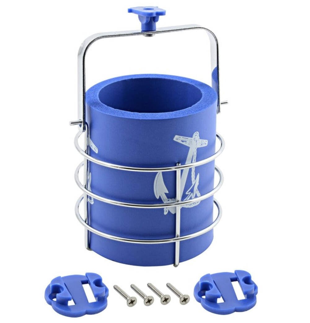 Shoreline Marine Swivel Gimbal Boat Drink Mug Holder Stainless Steel