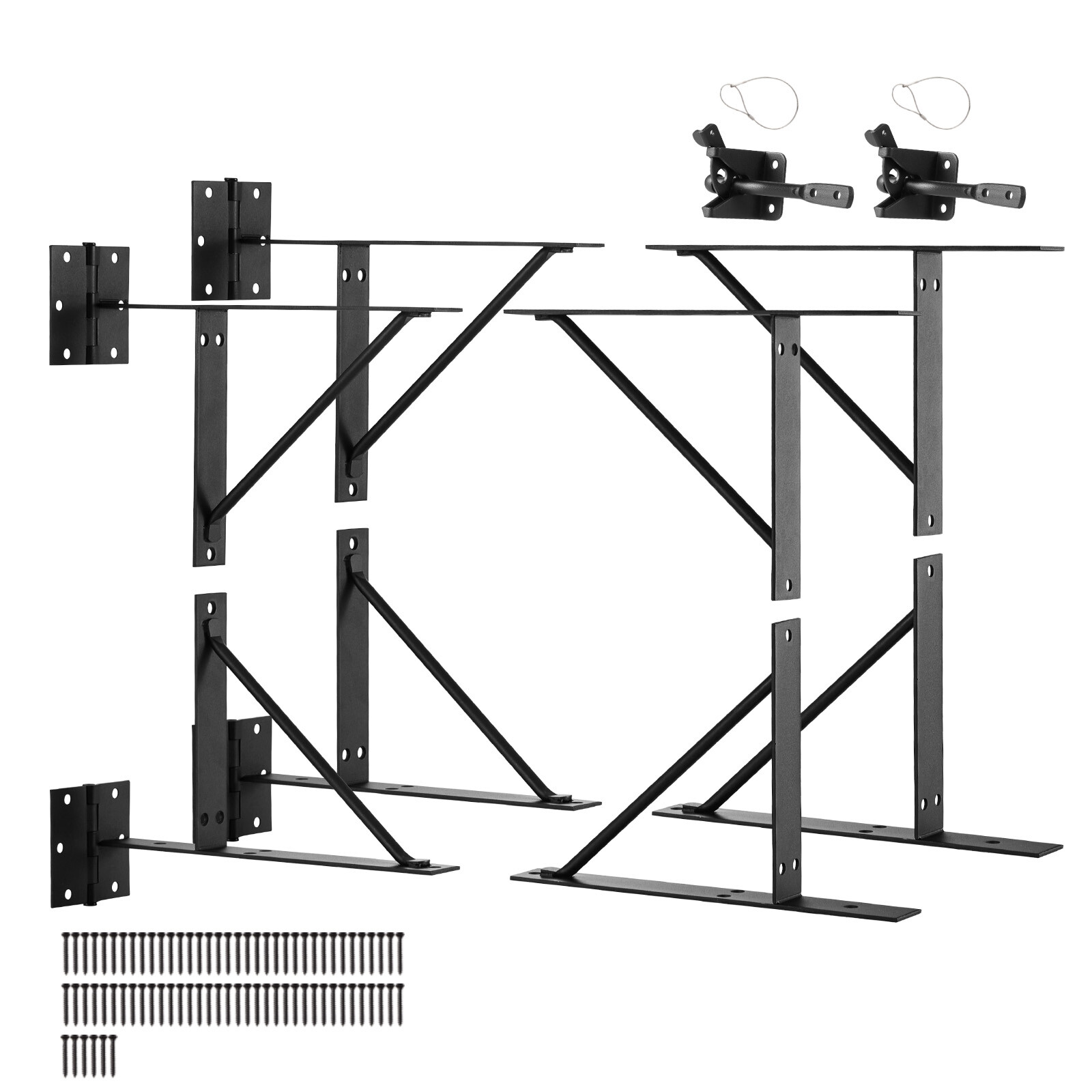 Gate Corner Brace Bracket 2 Sets Anti Sag Gate Frame Hardware Kit for Shed Door