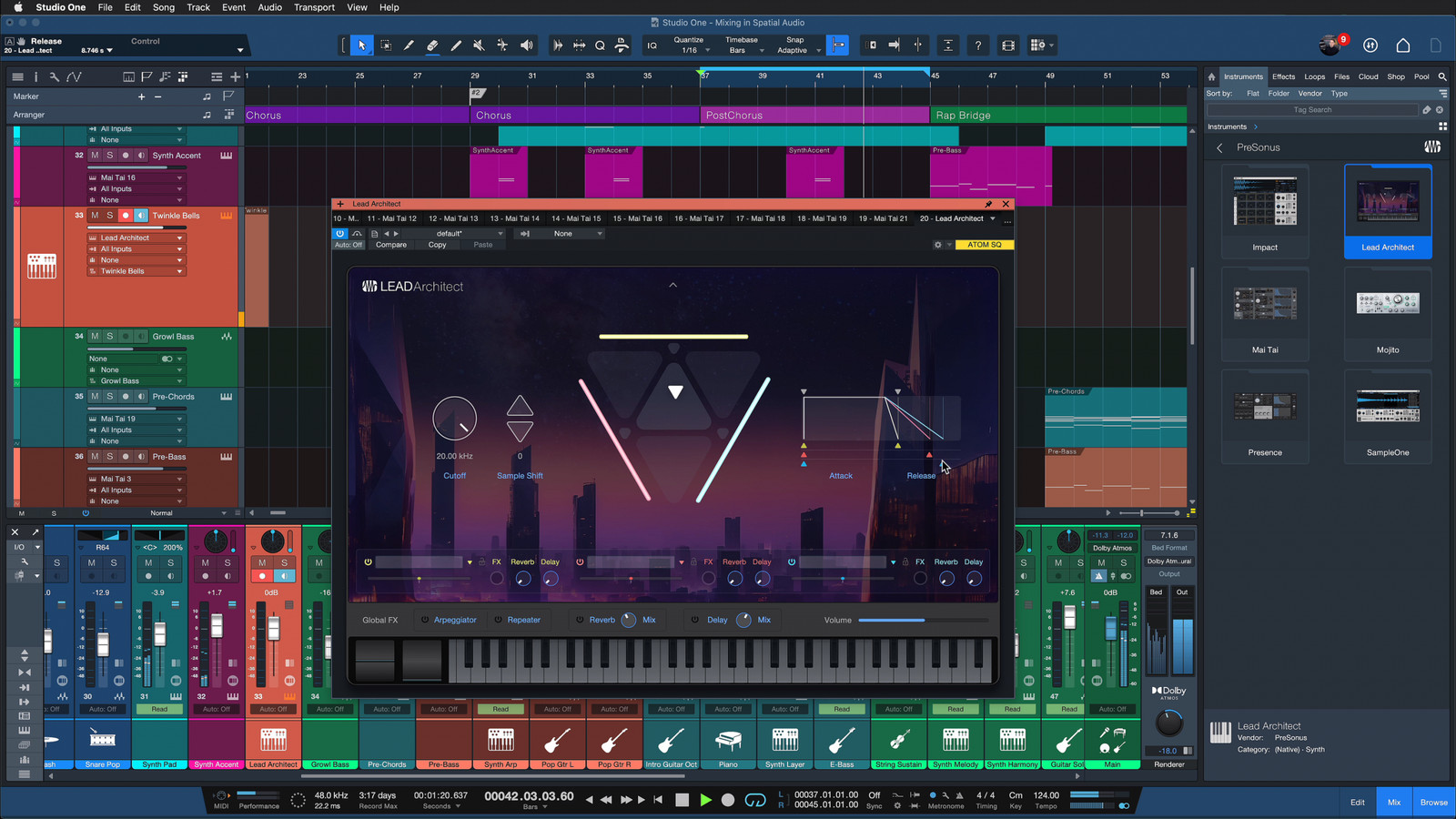 Lead Architect - Virtual Instrument for Studio One