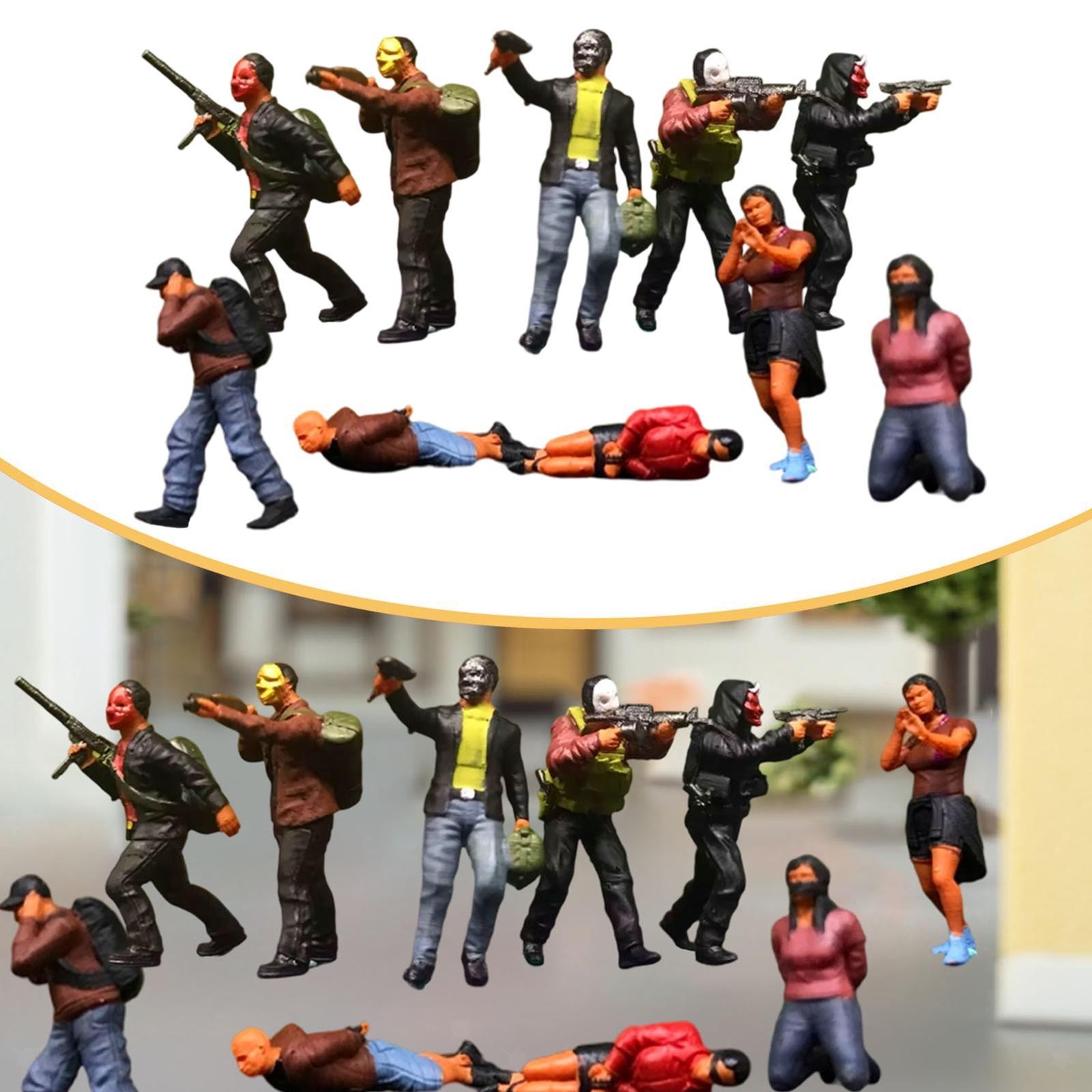5x 1/64 People Figures Figurines Miniature