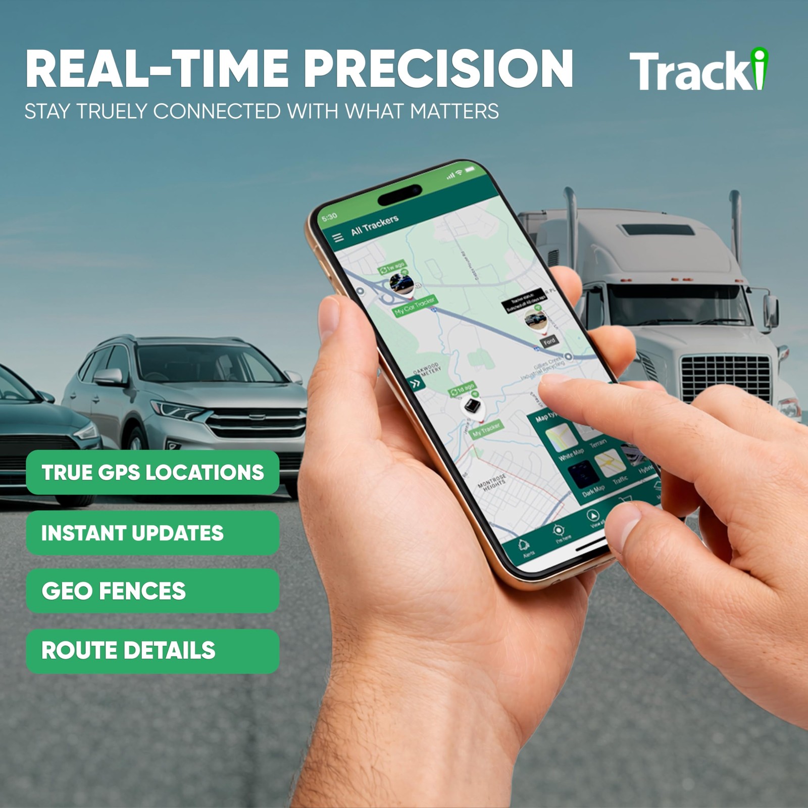 Tracki Pro GPS Tracker for Vehicles – (Subscription Required)