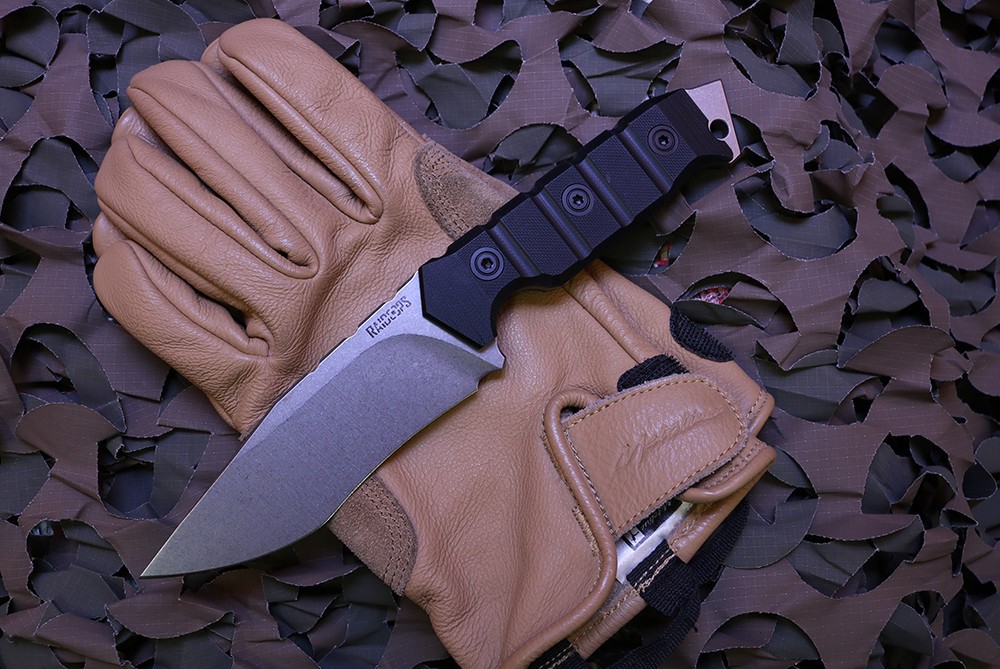 Raidops Soldier Spirit Ranger C Fixed Blade Knife SW w/ Black Handle and Sheath