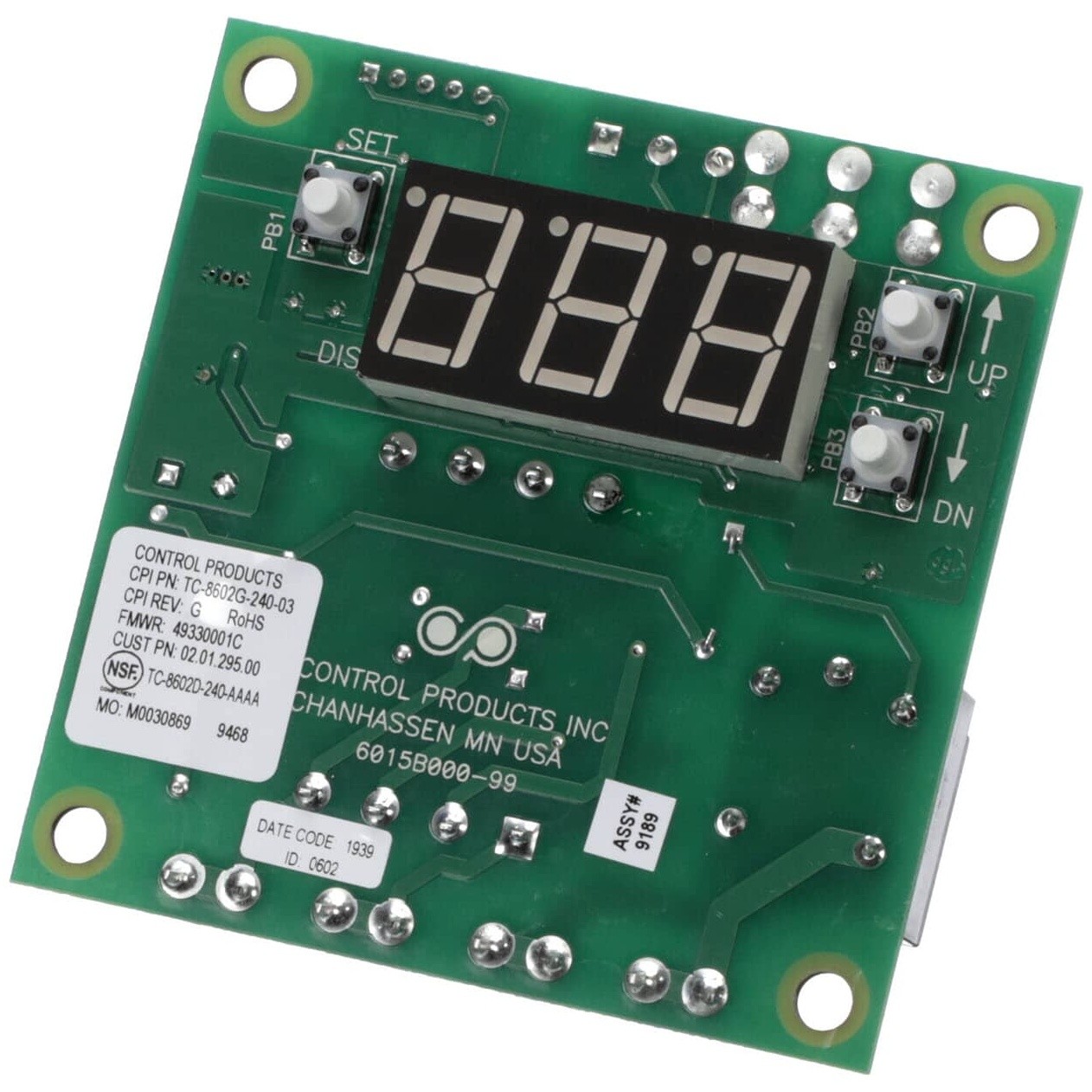 Hatco 02.01.295E.00 Control, Ele, 240V, 190F Sp, 200F Max
