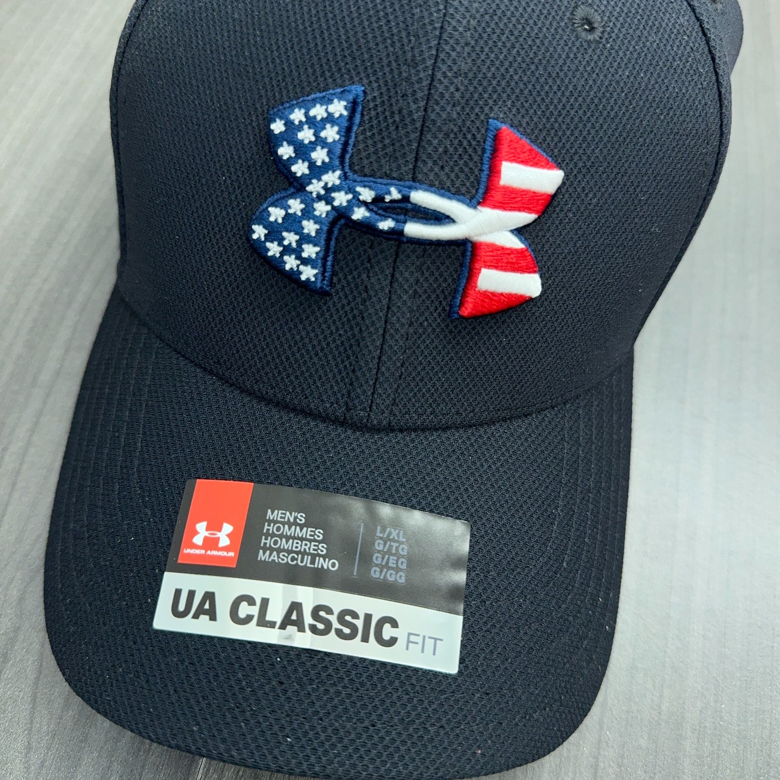 Under Armour Freedom Fitted UA Classic-Fit Hat 1311427-001 Size L/XL NEW