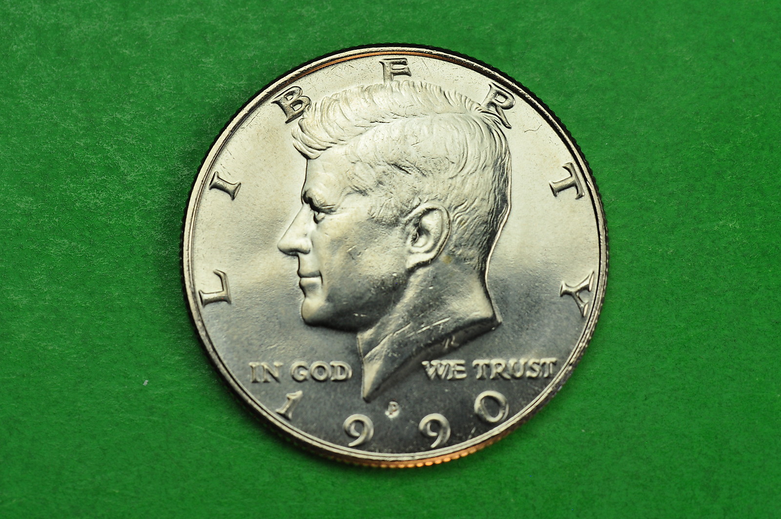 1990-P Choice BU  Mint State Kennedy US Half Dollar Coin
