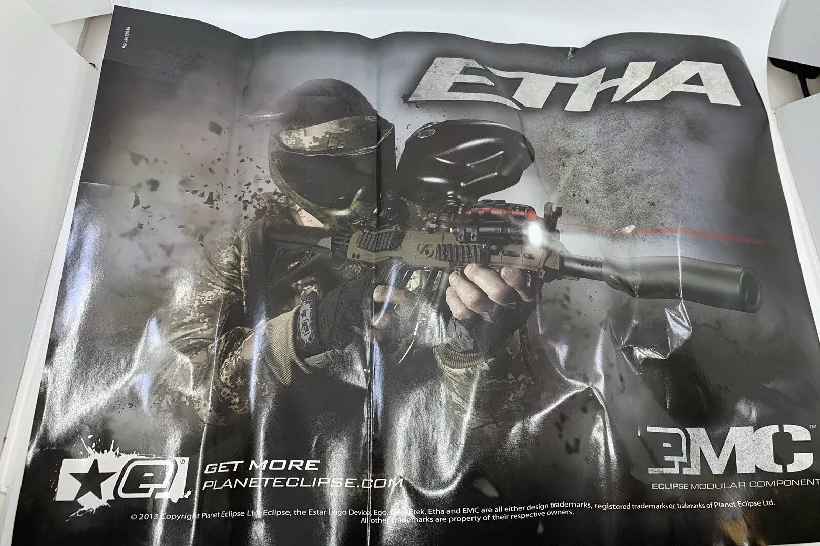 NEW Planet Eclipse ETHA Paintball Marker Parts List Poster - Tech Breakdown Mat