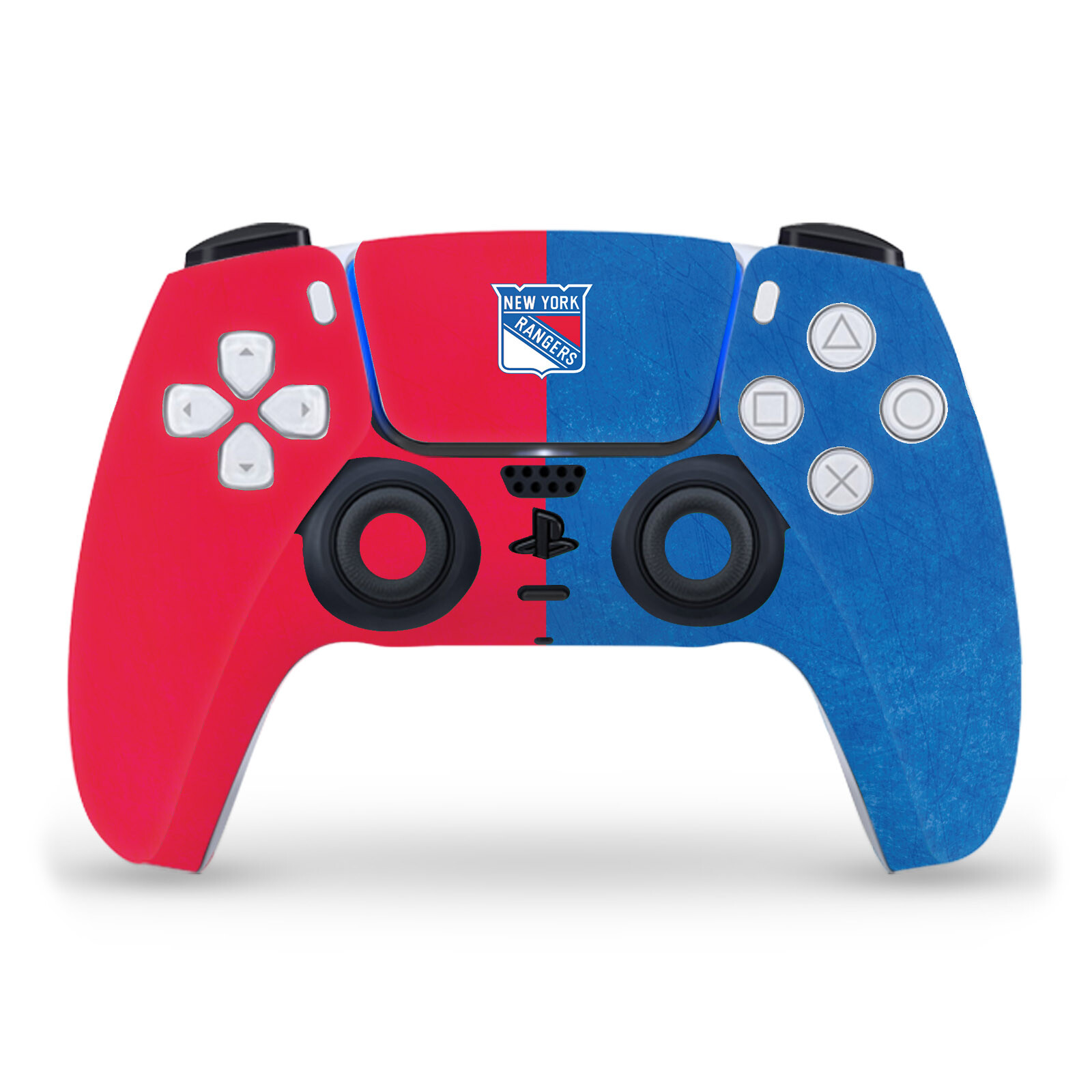 NHL NEW YORK RANGERS VINYL SKIN FOR PS5 SLIM/PRO DIGITAL CONSOLE & CONTROLLER
