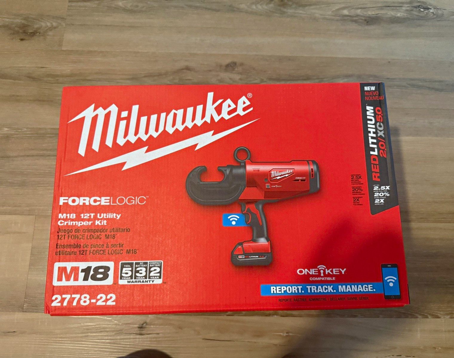 Milwaukee M18 FORCE LOGIC 2778-22 Utility Crimper Kit w/ Batt/Chgr