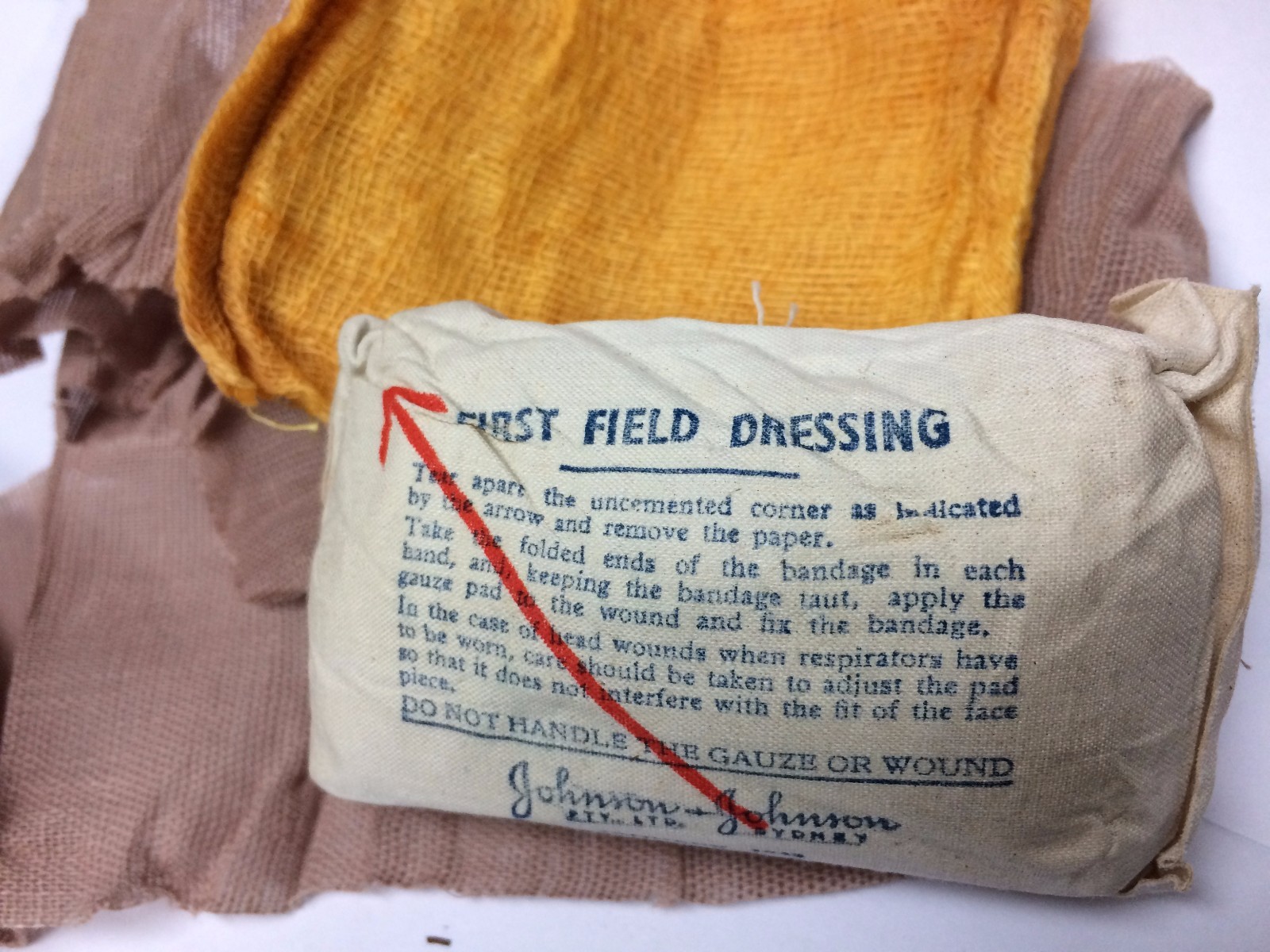 WW2 First Field Dressing British M1937