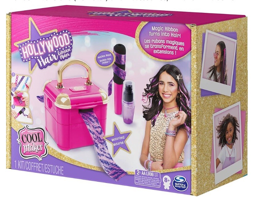 Cool Maker, Hollywood Hair Extension Maker with 6 Bonus Extensions.