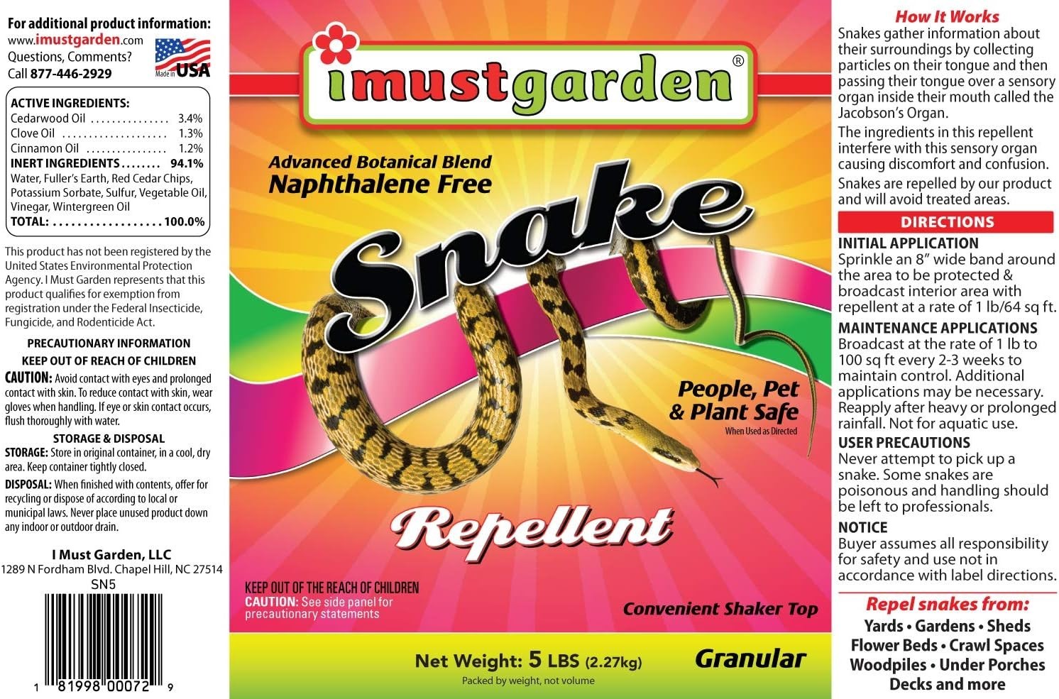 All-Natural Snake Repellent - Powerful Protection