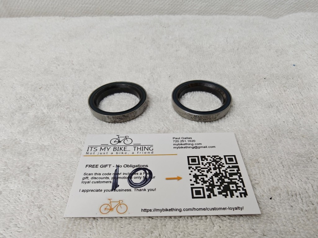 FSA TH-873 Headset Bearings 1-1/8" ACB 36°x45° Pair | Road MTB | Used